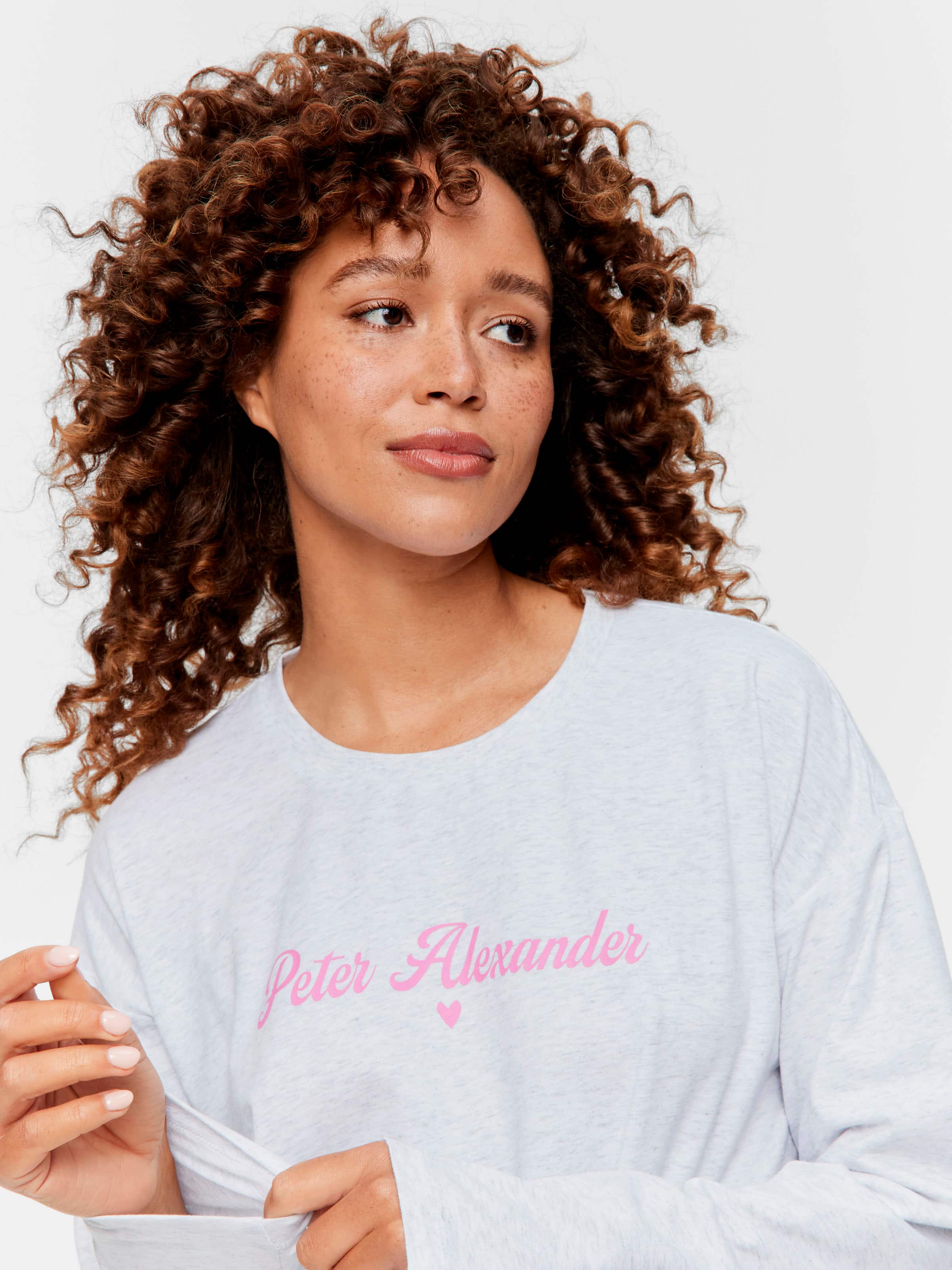 Grey Marle Long Sleeve Top
