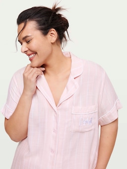 P.A. Plus Pink Textured Shirt