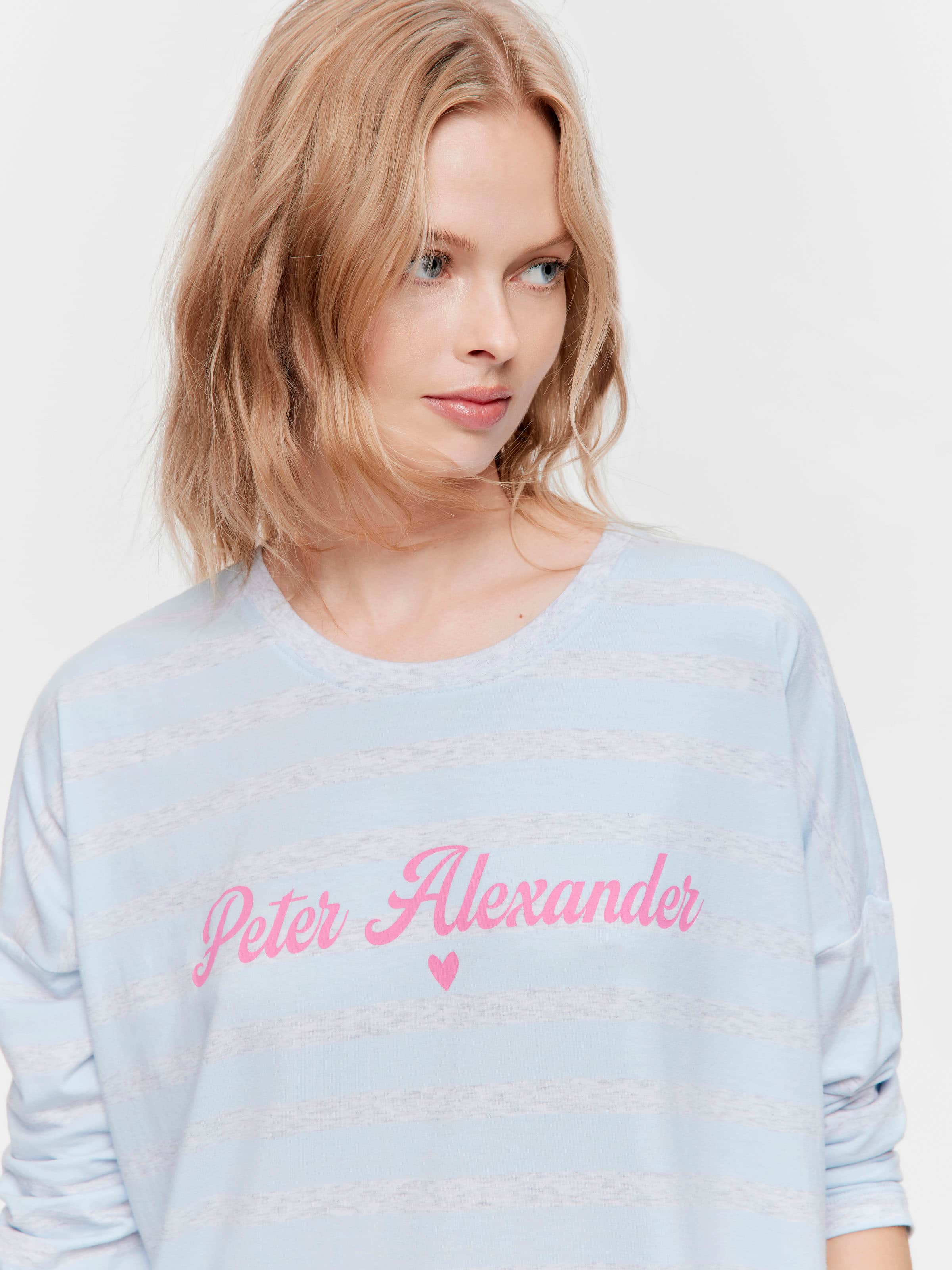 Stripe Long Sleeve Sleep Tee