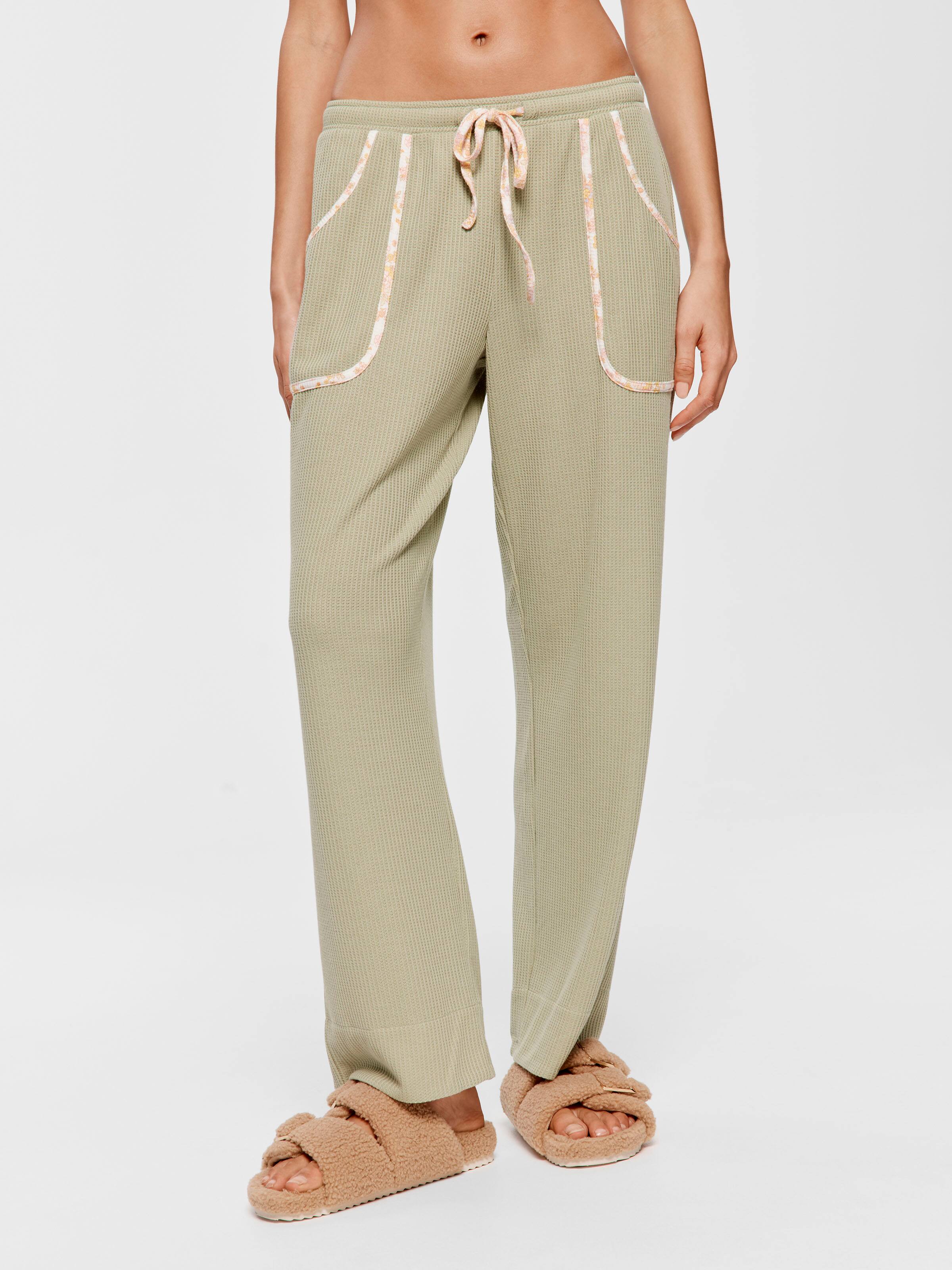 Waffle Straight Leg Pj Pant