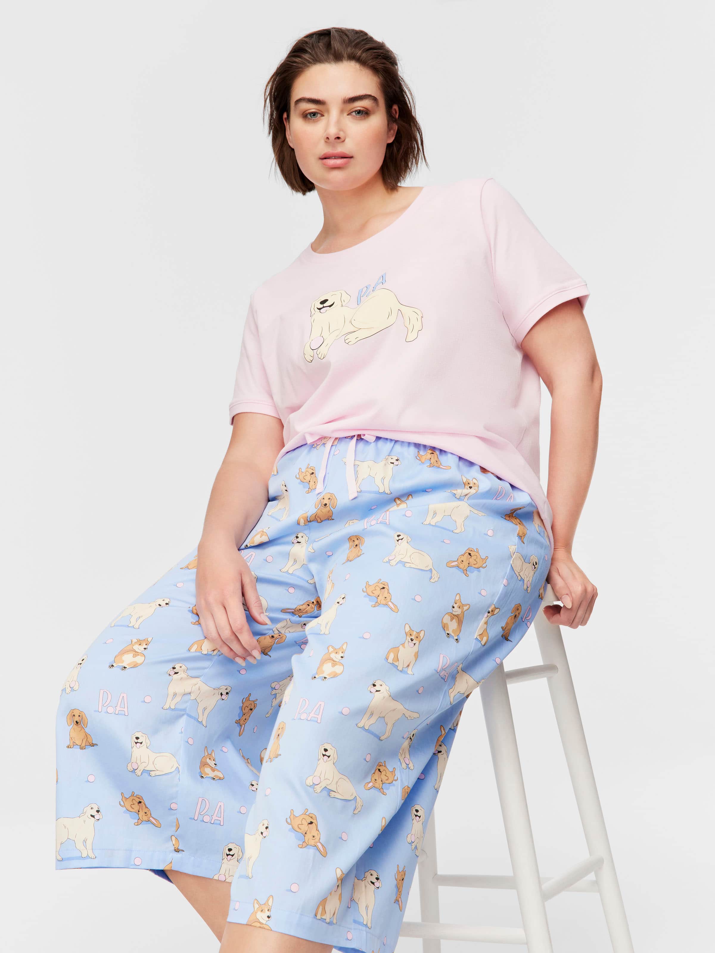 P.A Plus Dogs 3/4 Pj Pant