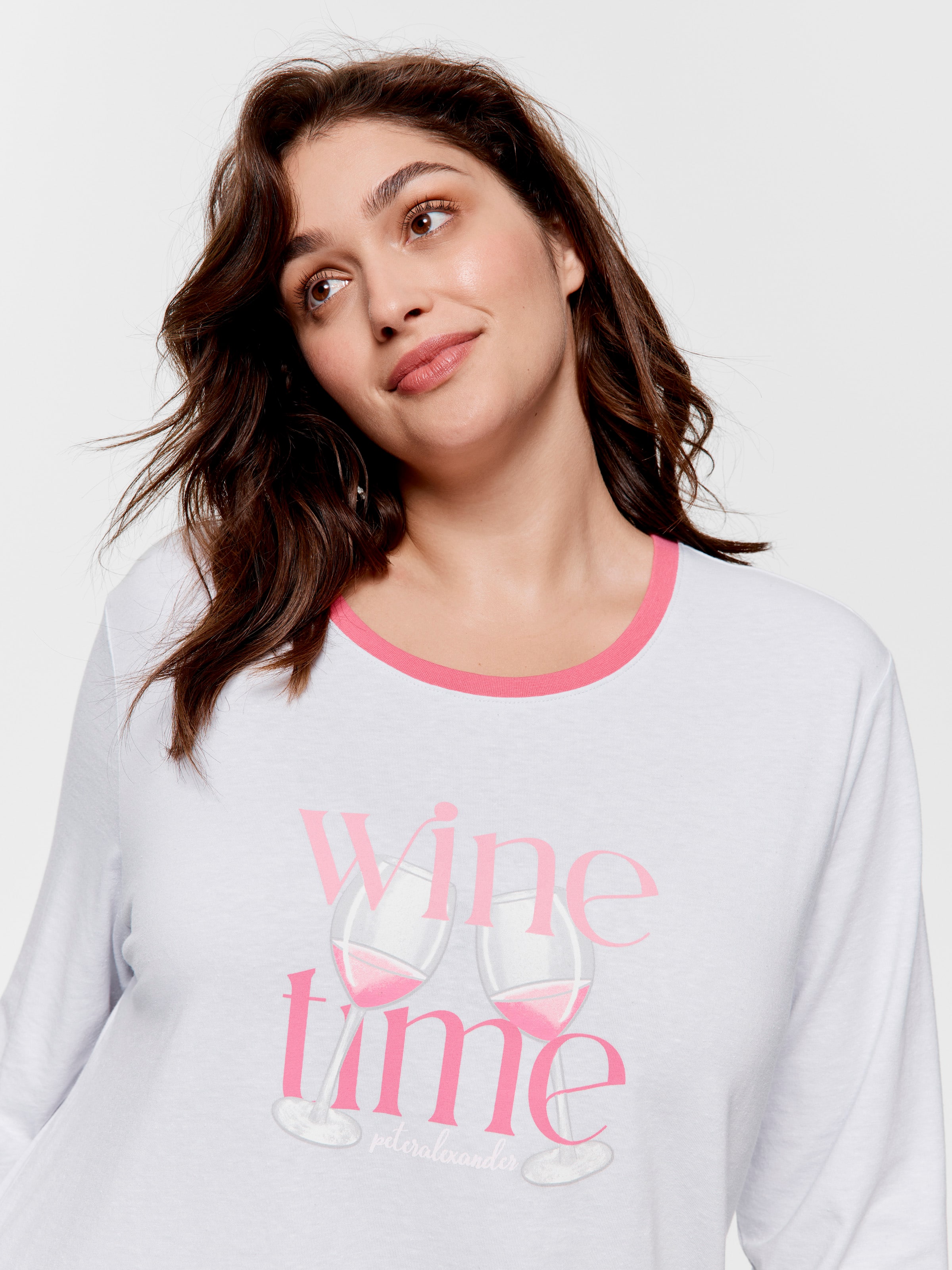 P.A. Plus Wine Time Long Sleeve Top