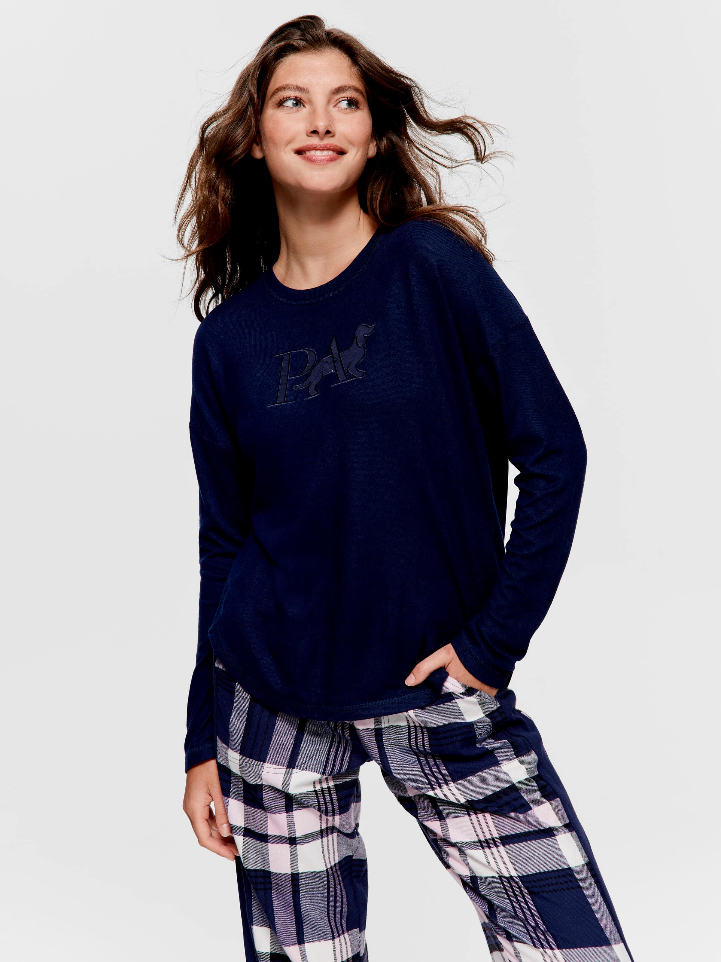 Navy Plush Sweater