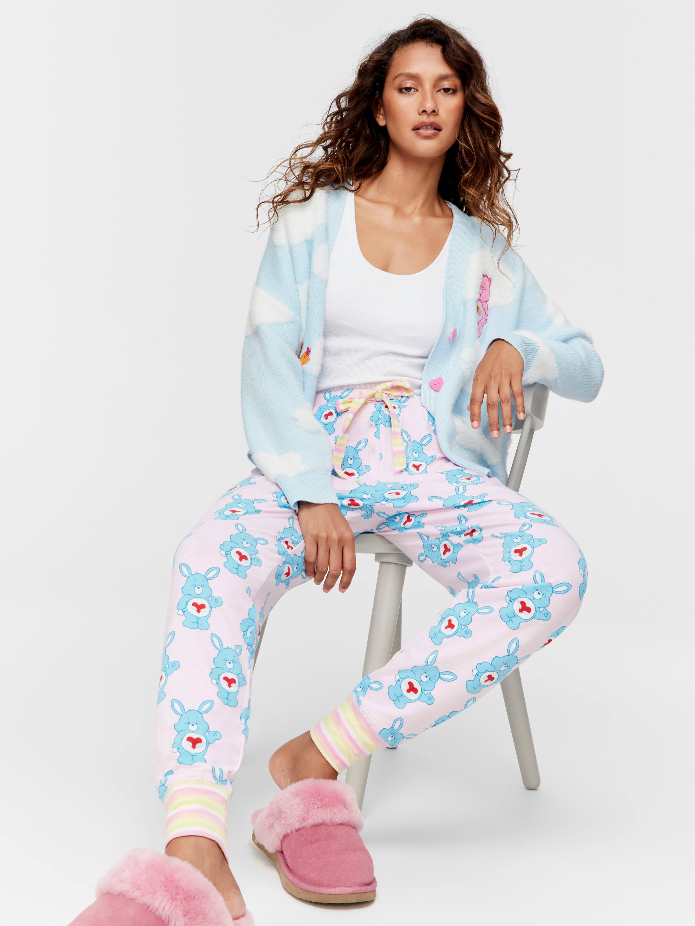 ALAXENDER Women Winter Pajama Sets Long Sleeve Tops and Pants PJ Sets  Joggers Loungewear Sleepwear Free Size(28 Till 32) Peach Color