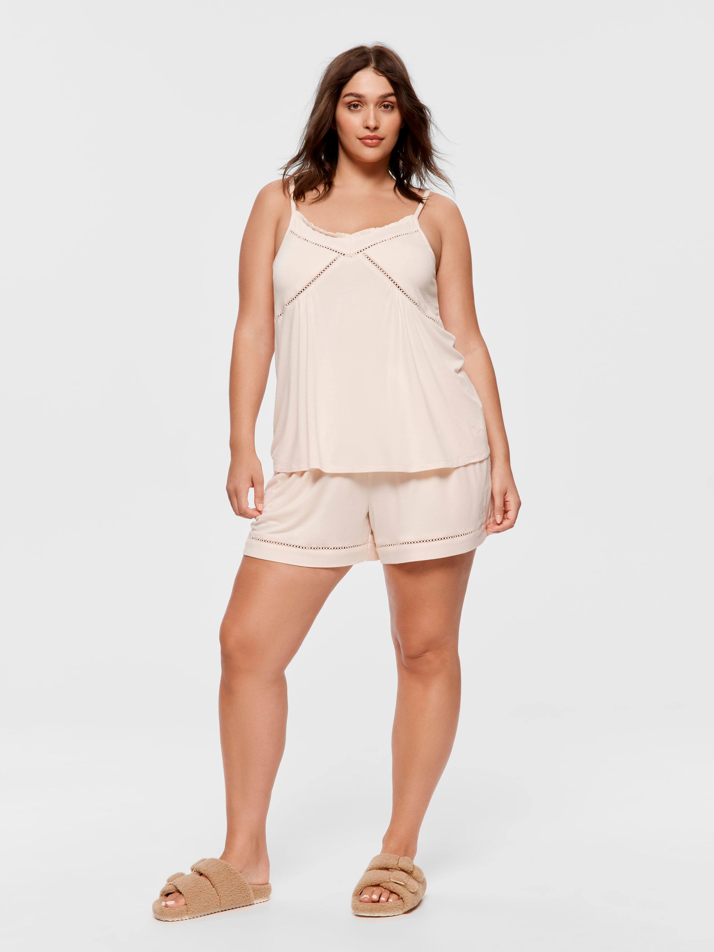 P.A. Plus Soft Pink Bamboo Jersey Tank