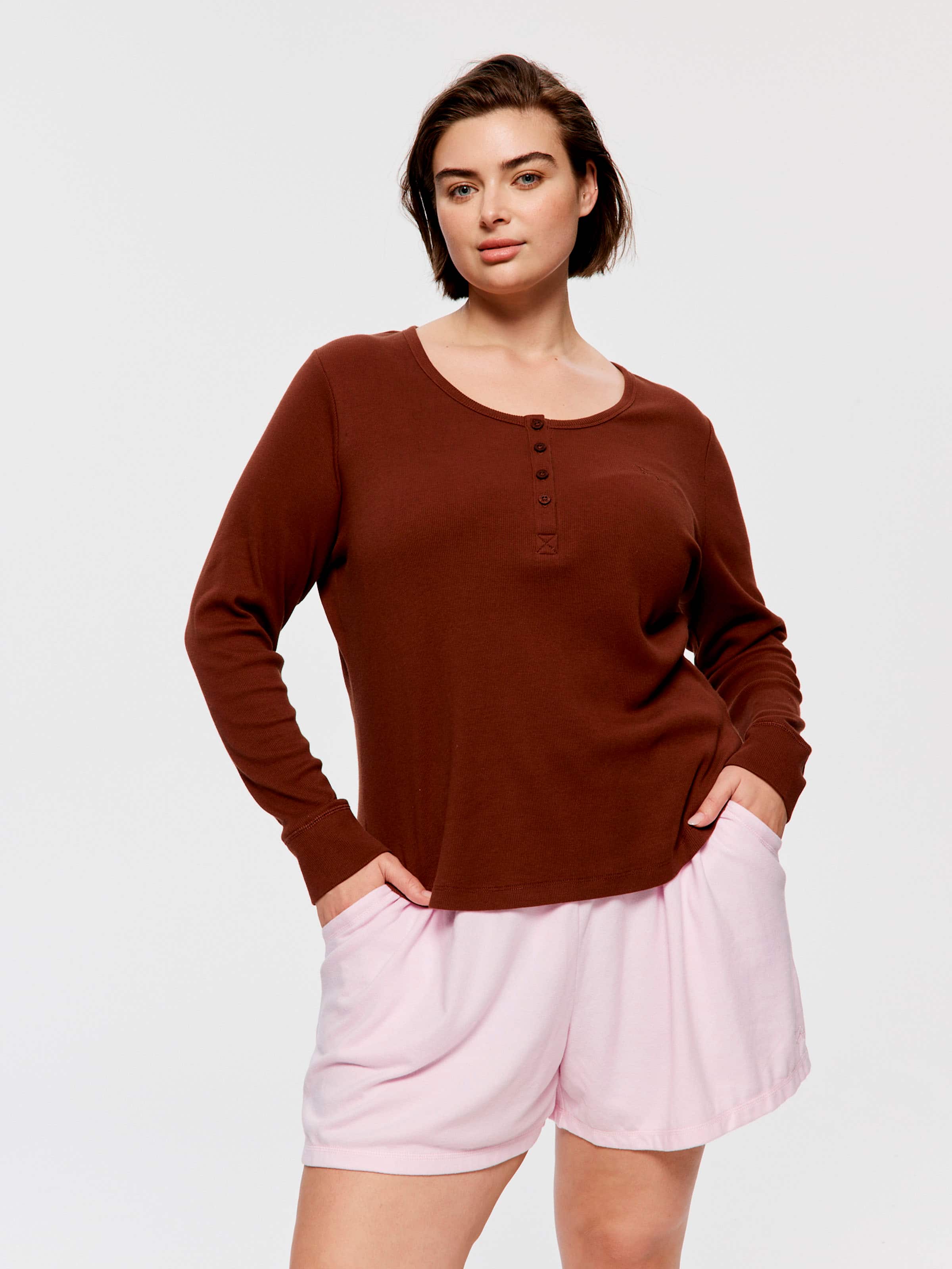 P.A. Plus Classic Rib Henley