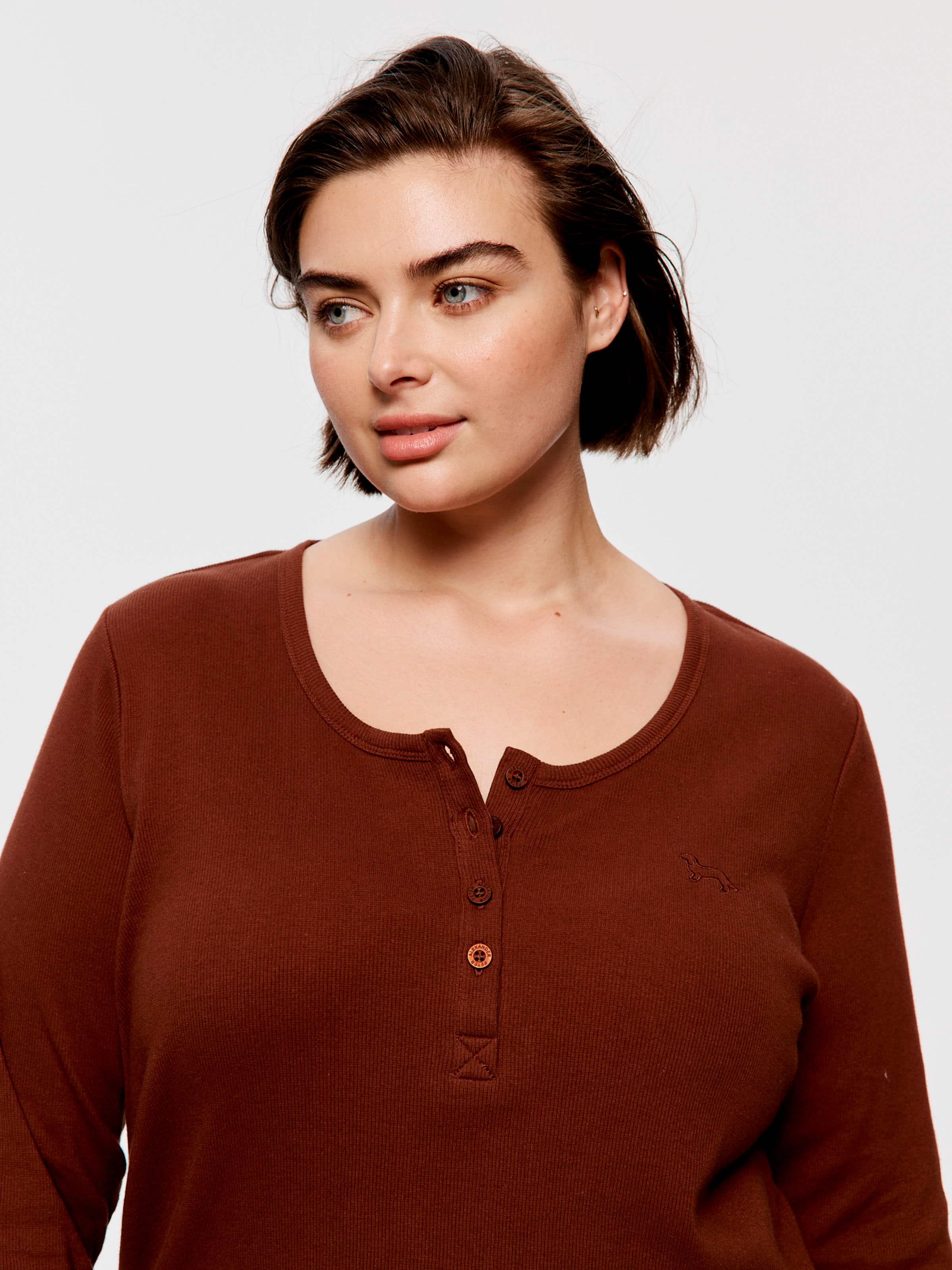 P.A. Plus Classic Rib Henley
