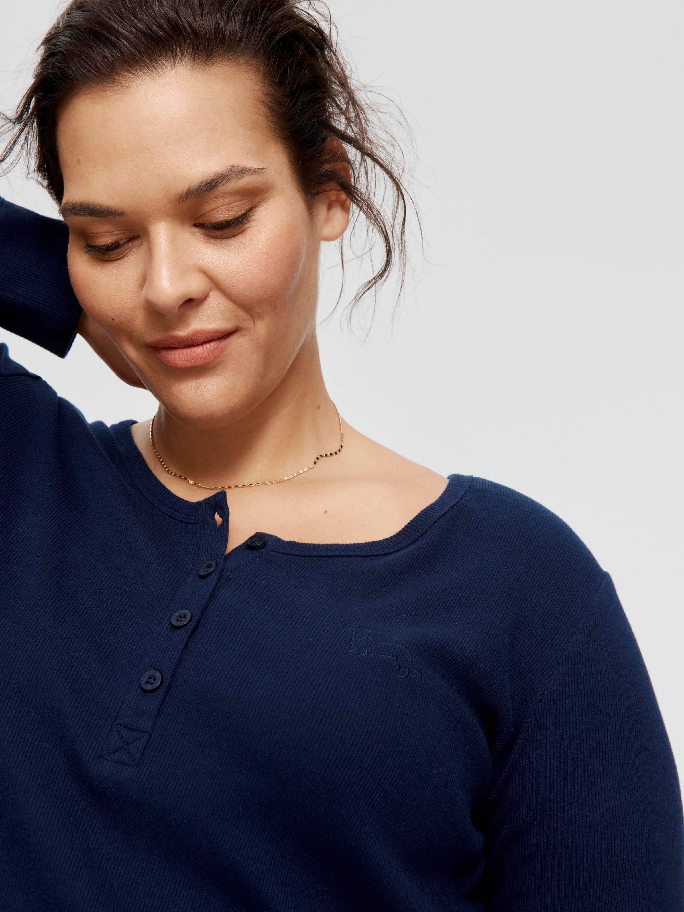 P.A. Plus Classic Rib Henley