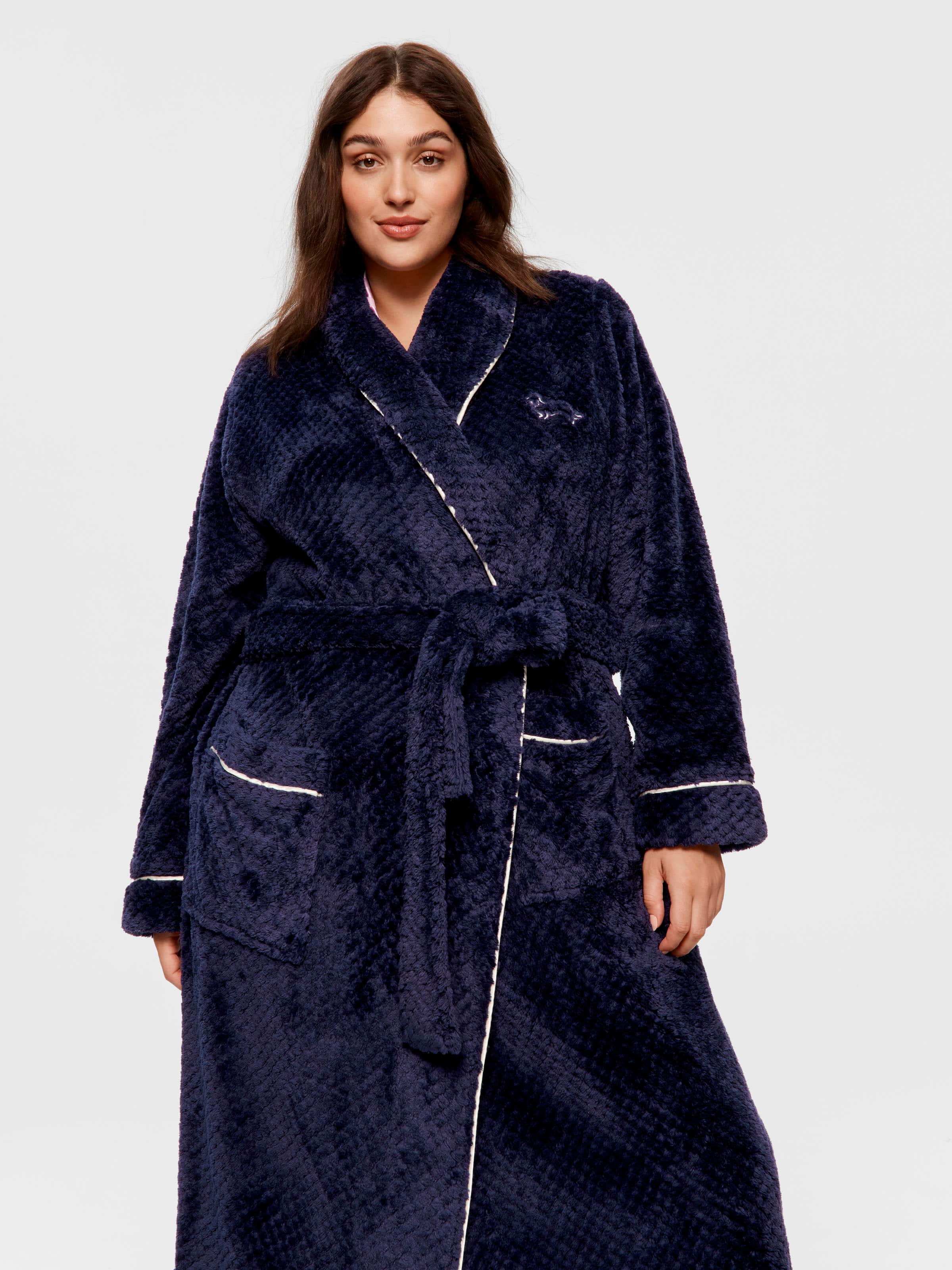 P.A. Plus Peter's Navy Jacquard Gown