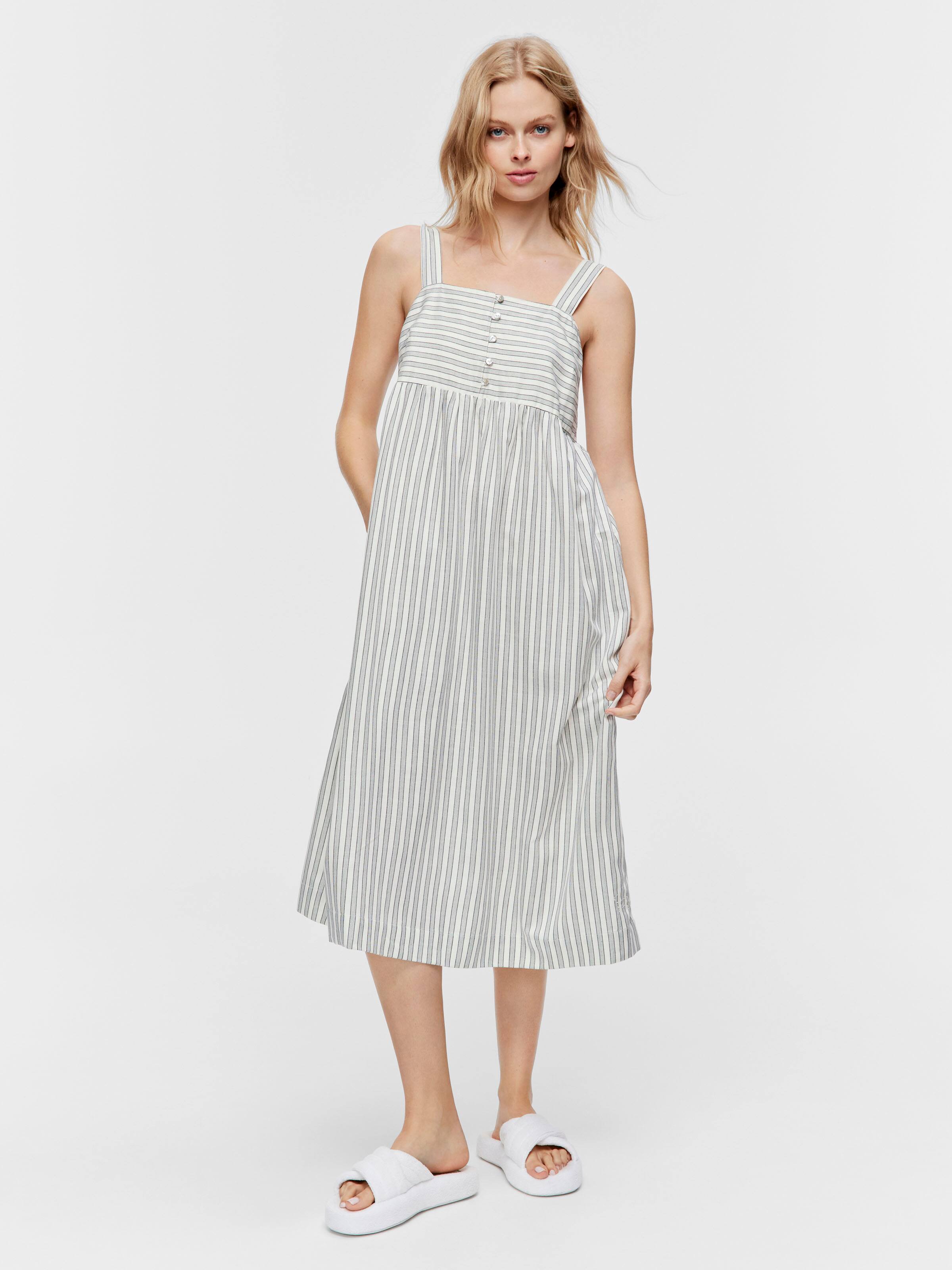 Stripe Fashion Apron Nightie