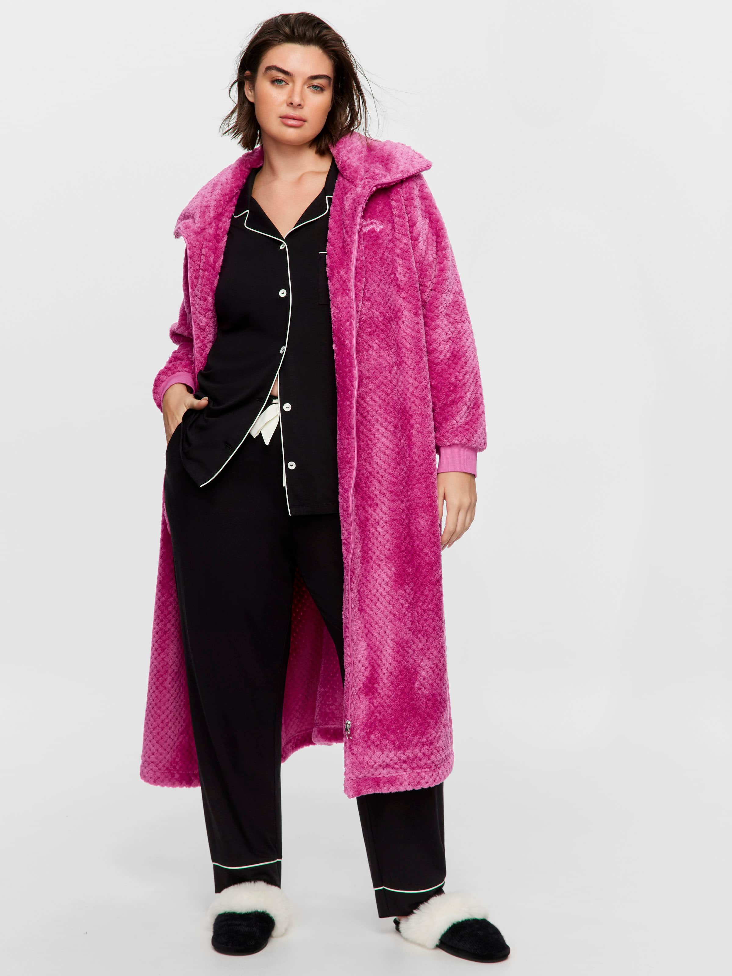 P.A. Plus Raspberry Zip Up Gown