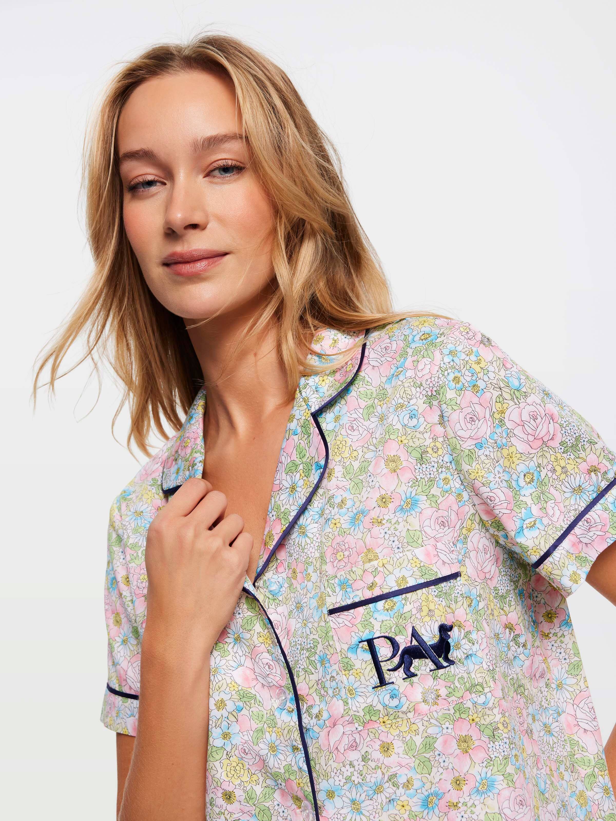 Vintage Floral Shortie Pj Set