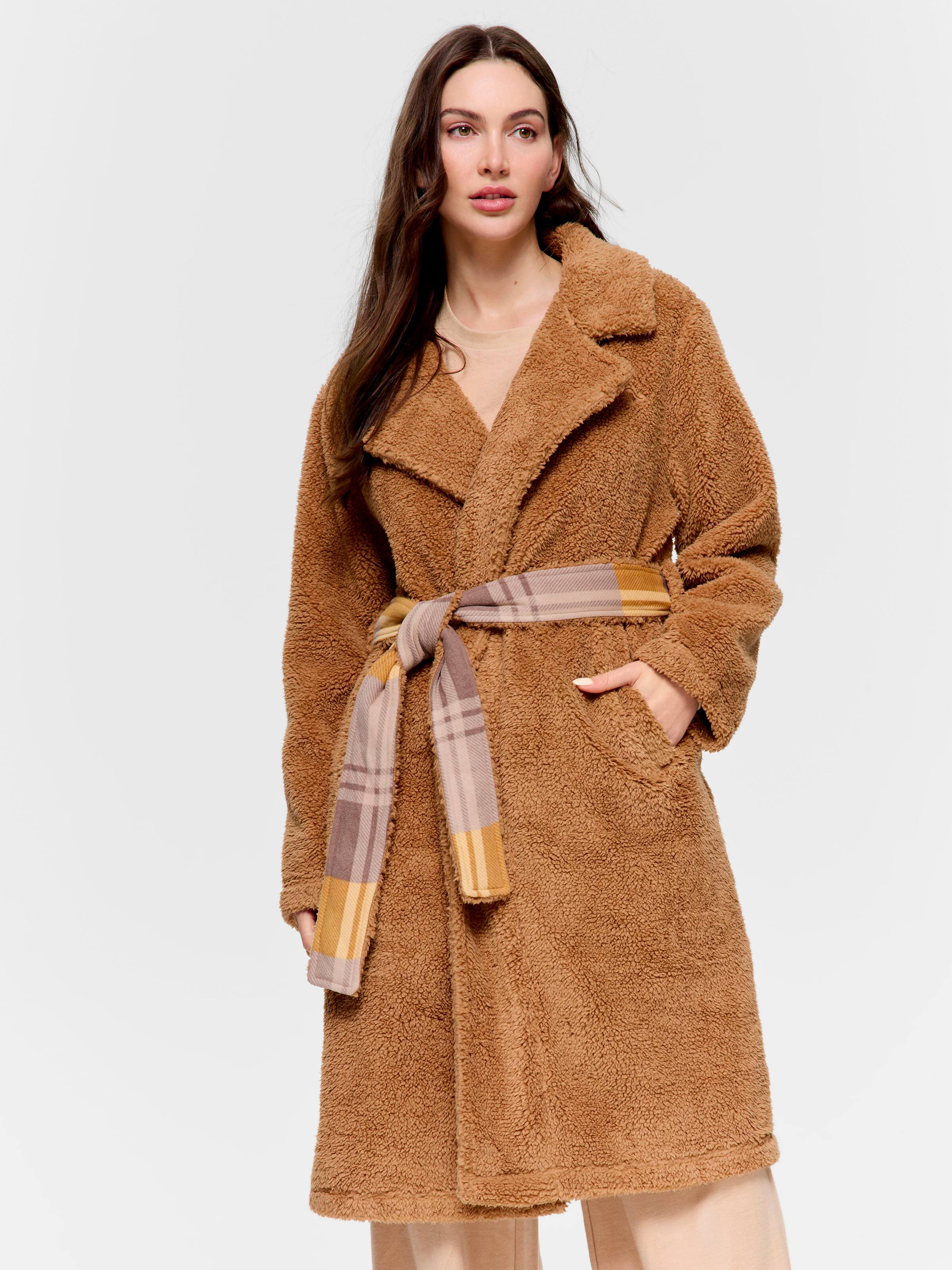 Check Lined House Coat Gown