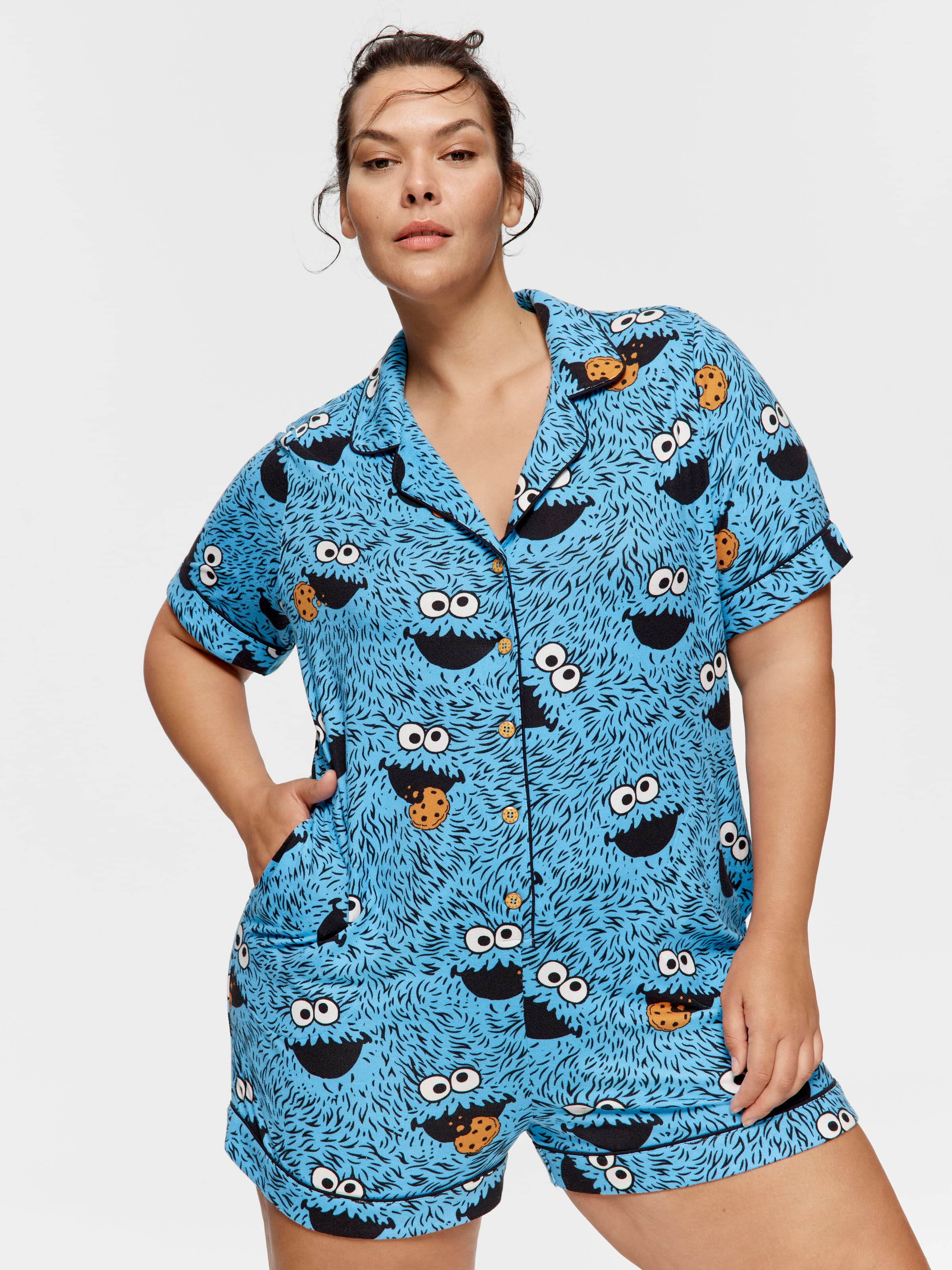 P.A. Plus Cookie Monster Onesie