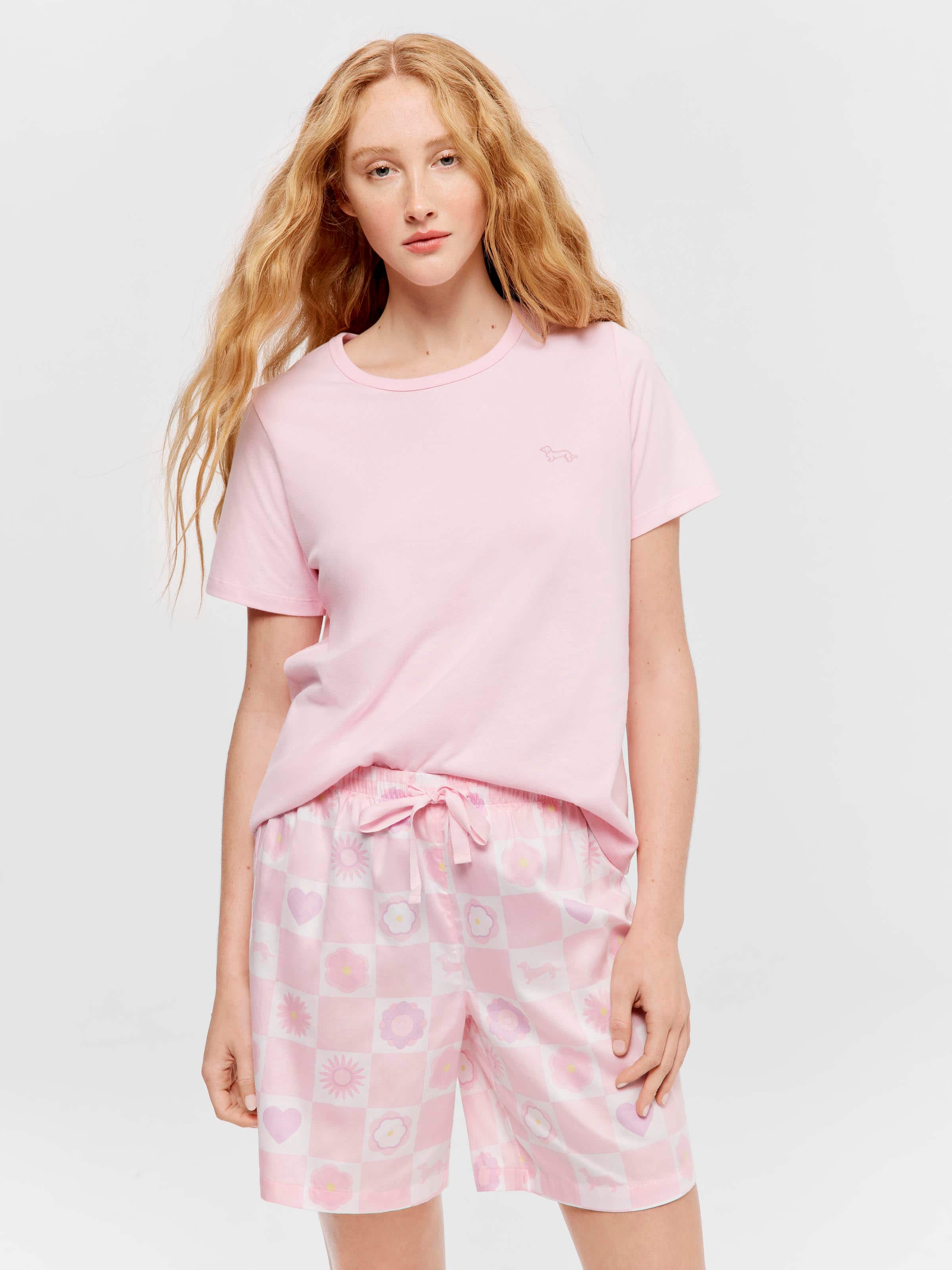 Penny Check Floral Pj Set
