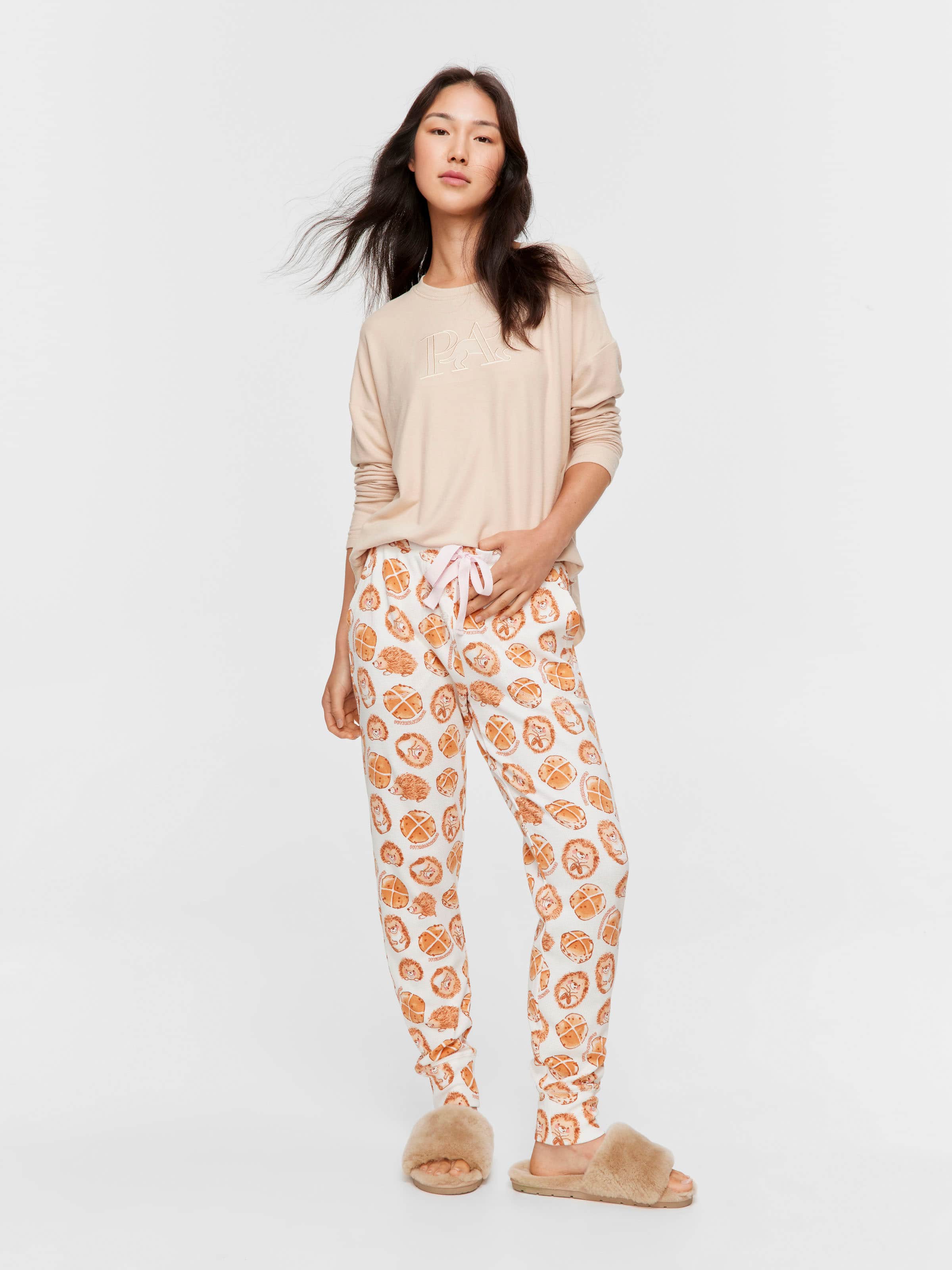 Cute Buns Waffle Easy Pj Pant