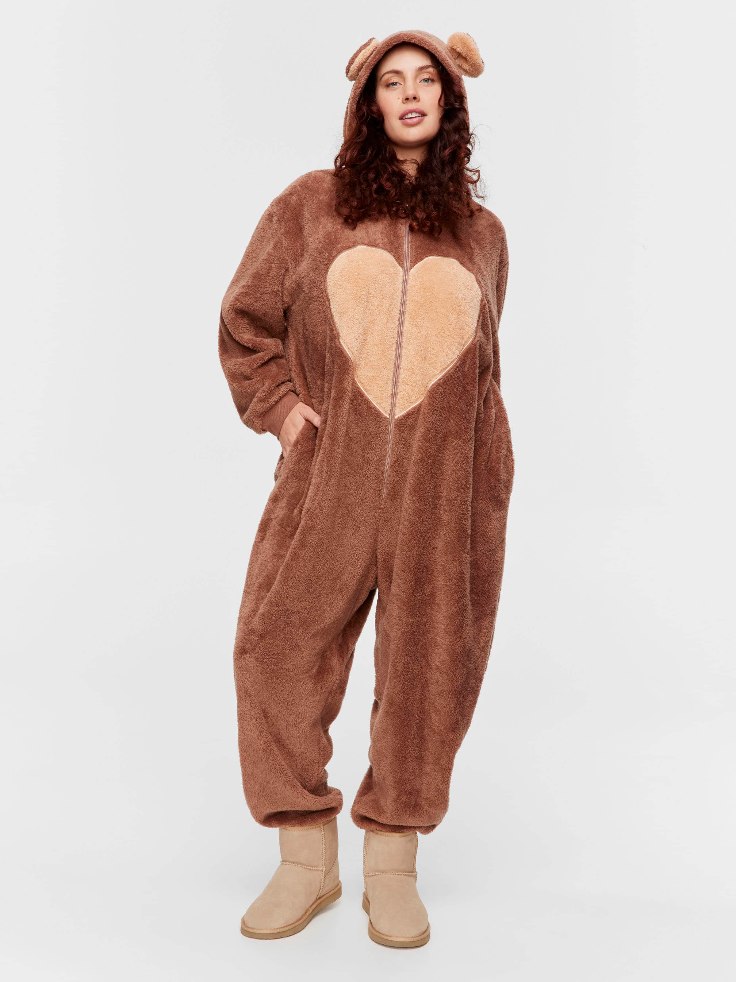 P.A. Plus Bear Fleece Onesie