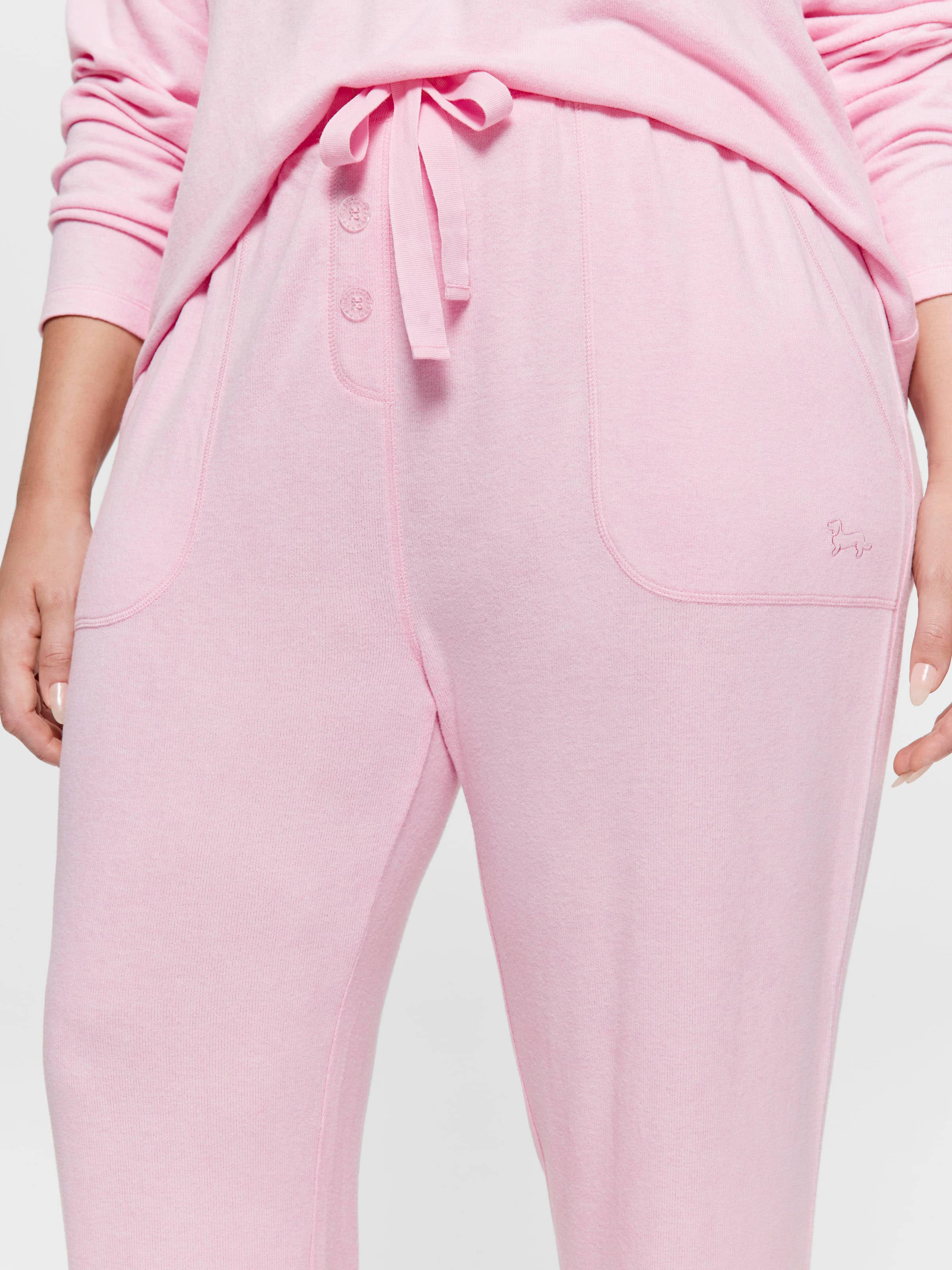 P.A. Plus Pink Marle Fuzzy Easy Pj Pant