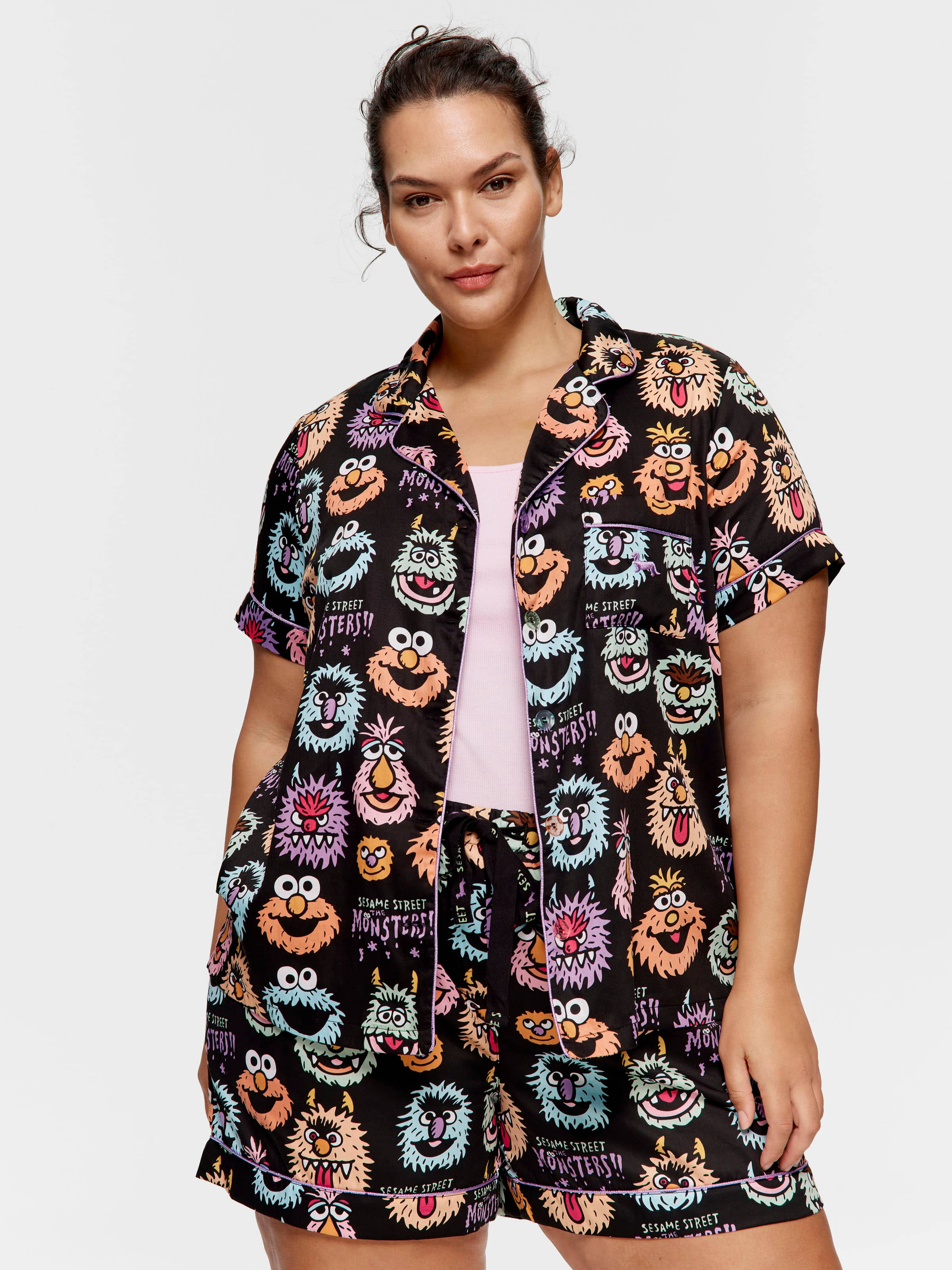 P.A. Plus Sesame Street Monster Pj Set