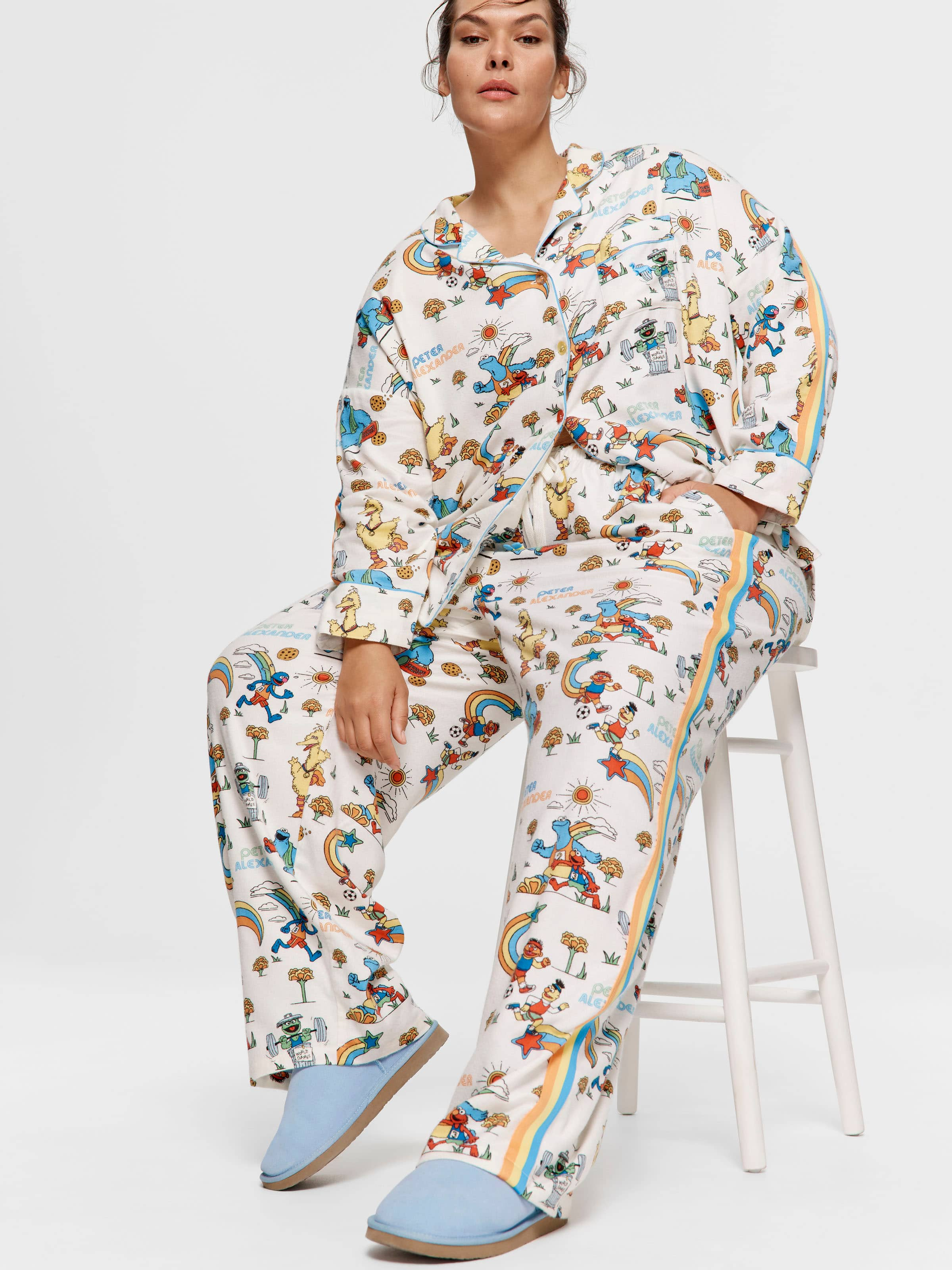 P.A. Plus Team Sesame Street Bamboo Flannelette Pj Set