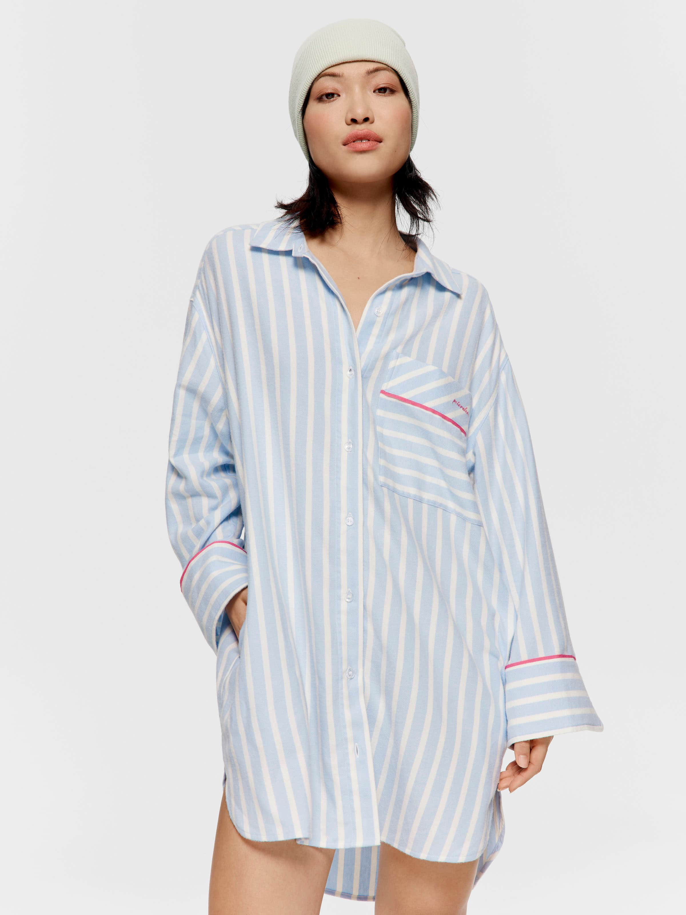 Stripe Flannelette Nightshirt