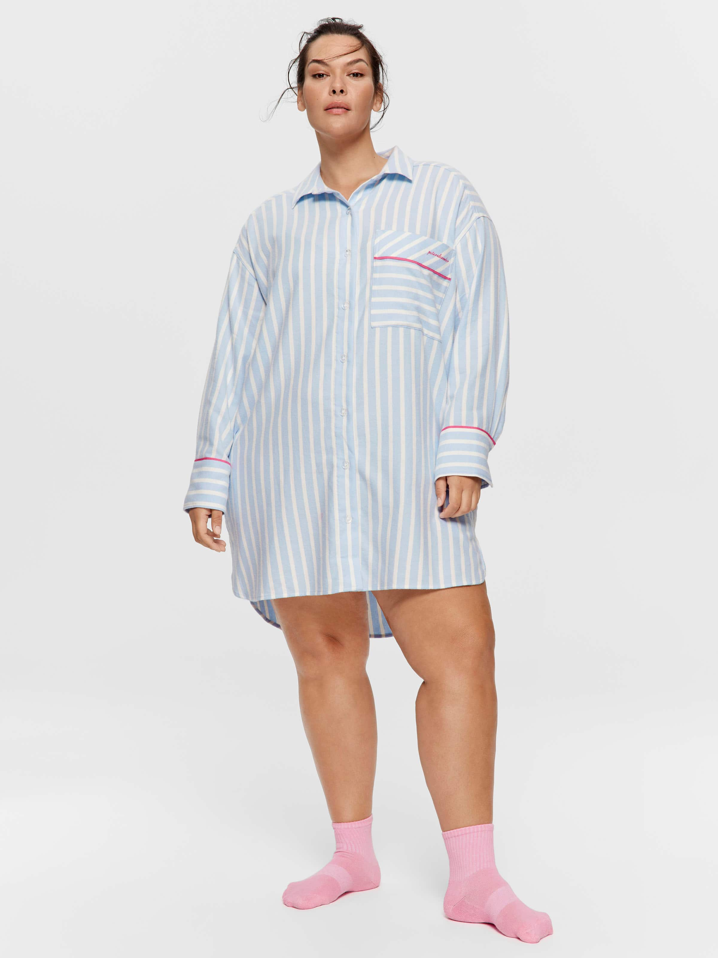 P.A. Plus Stripe Flannelette Nightshirt