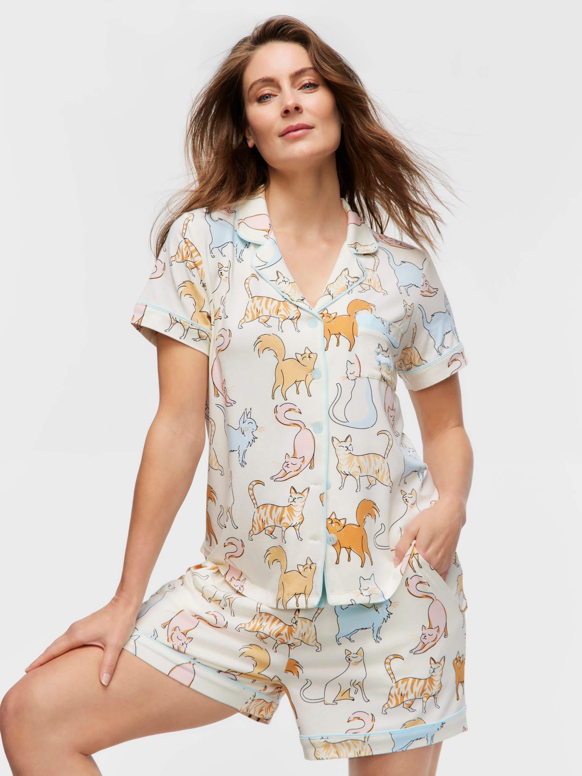 Cat Shortie Pj Set