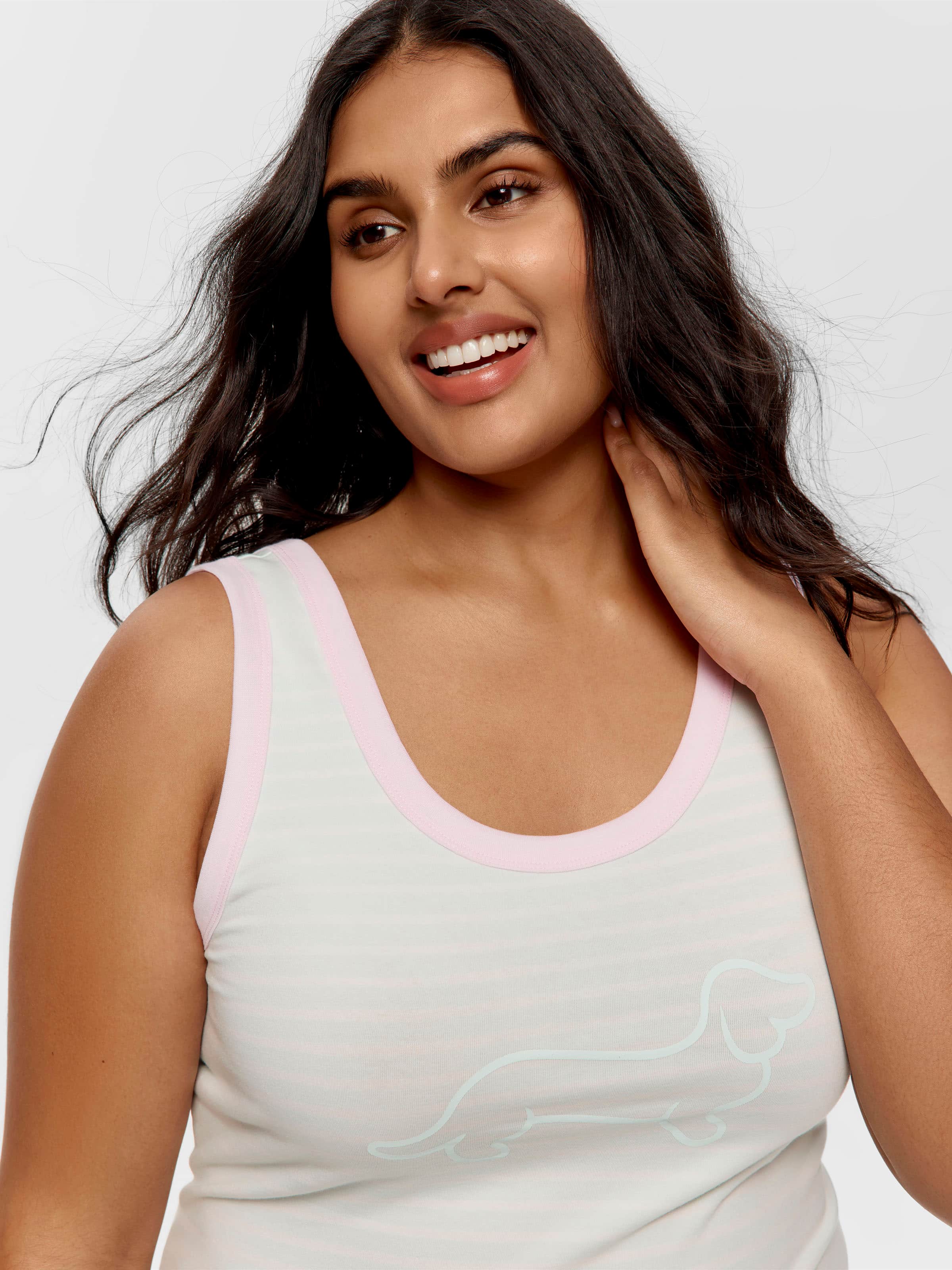 P.A. Plus Mint Stripe Pj Set