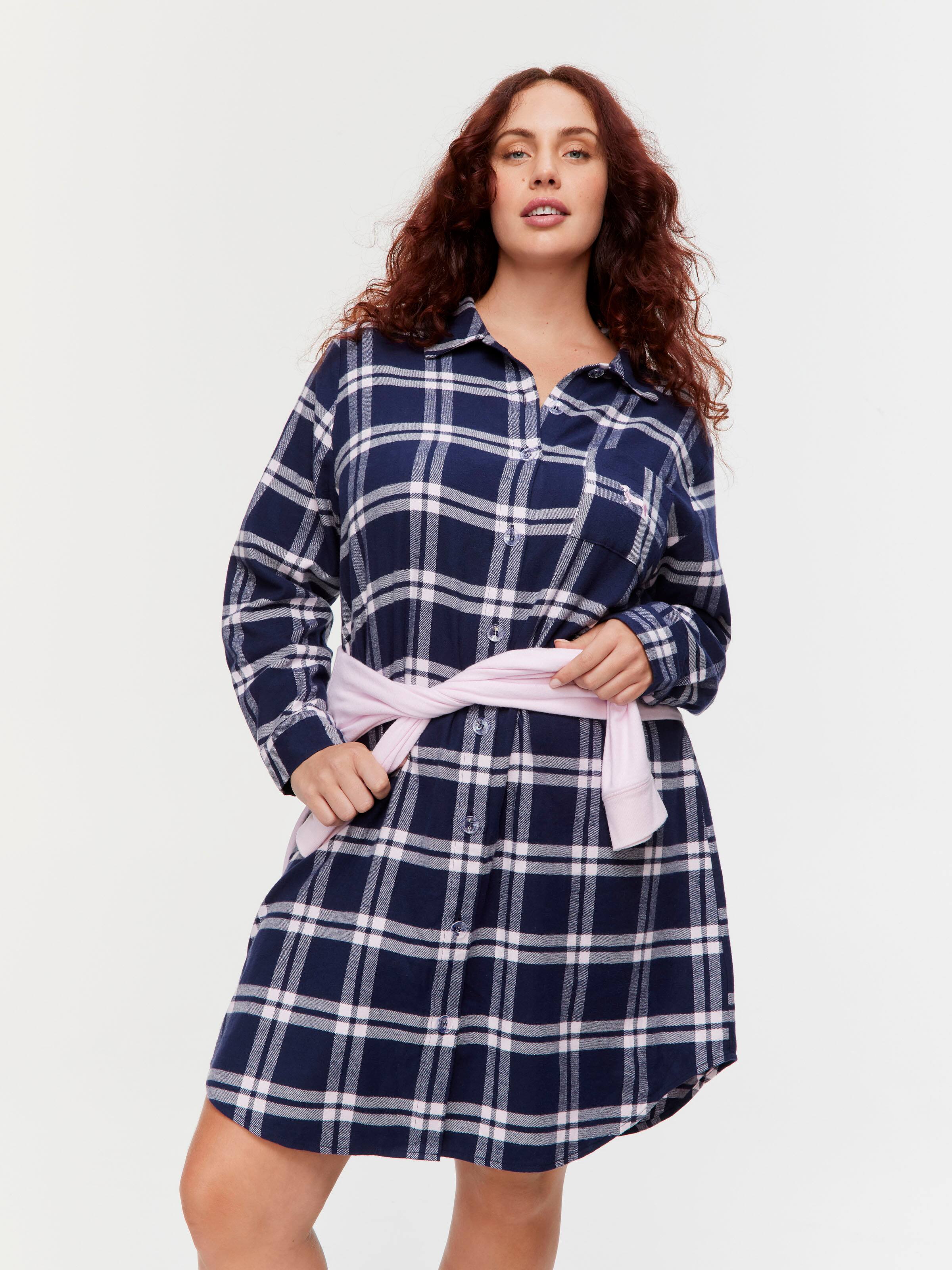 P.A. Plus Navy Flannelette Nightshirt