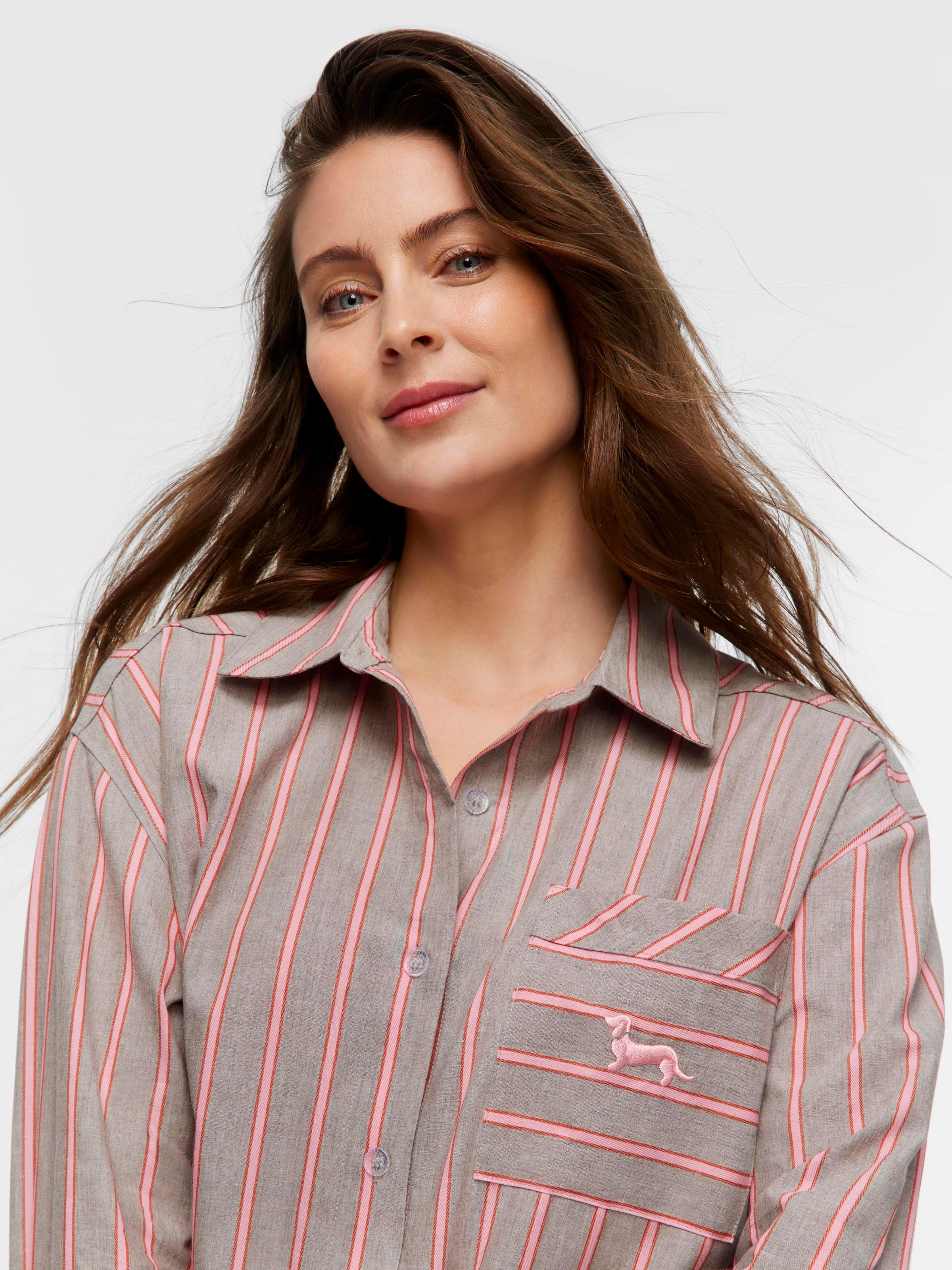 Oversized Stripe Nightshirt