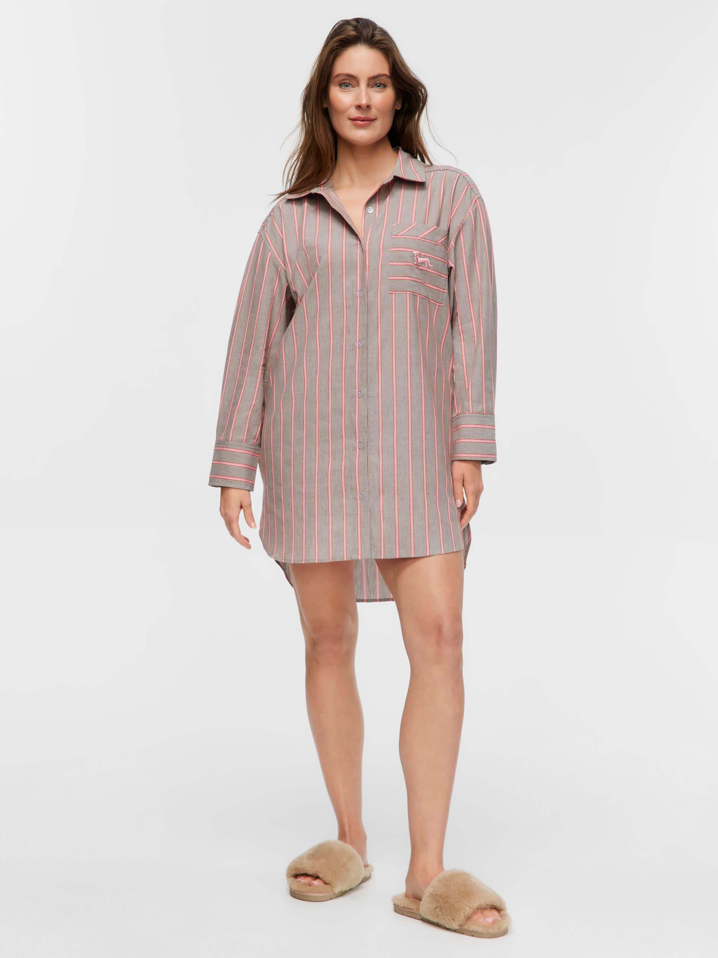 Oversized Stripe Nightshirt