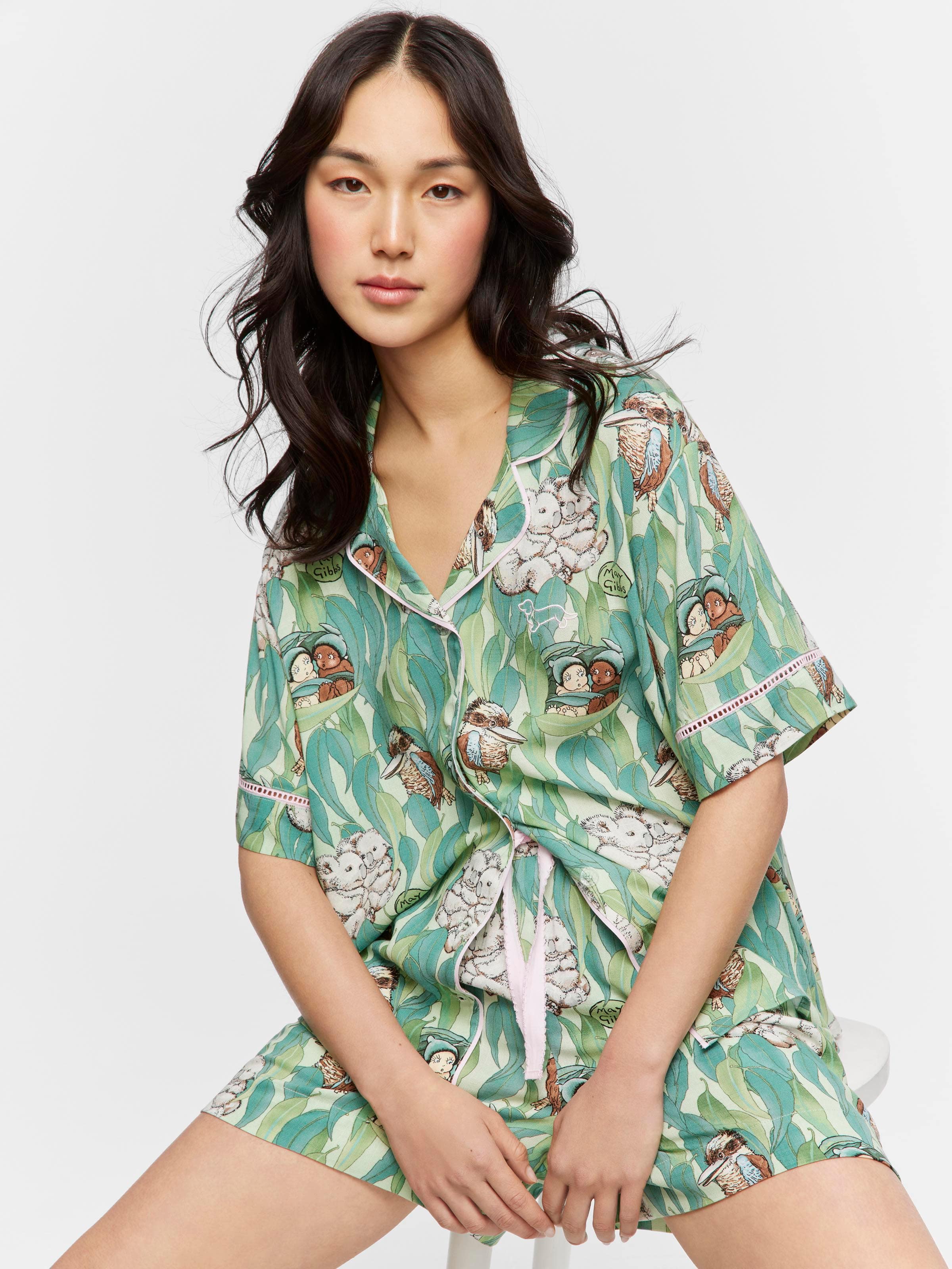 May Gibbs Gumnut Leaf Pj Set