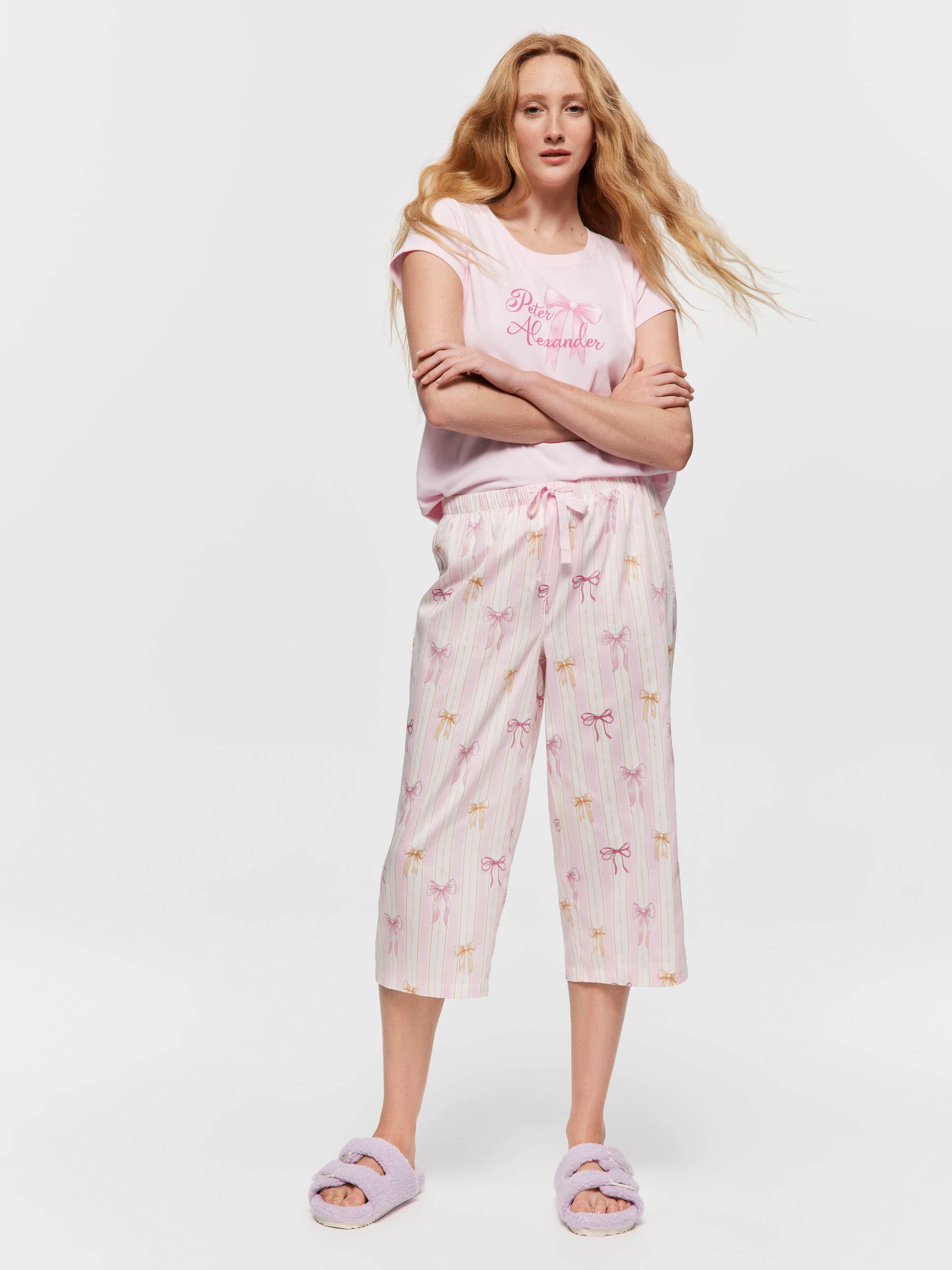 Bow Stripe 3/4 Pj Pant