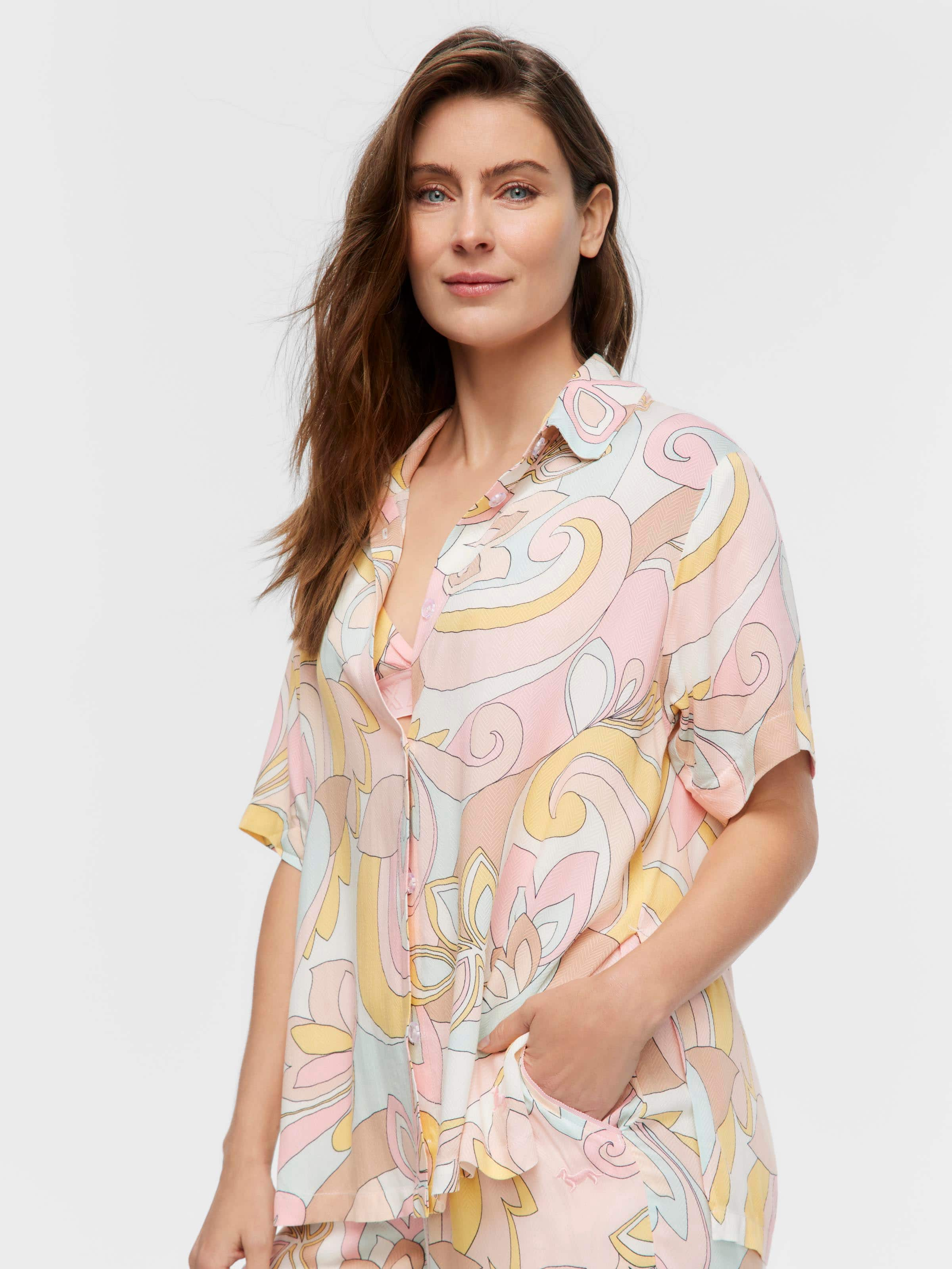 Pastel Paisley Short Sleeve Shirt