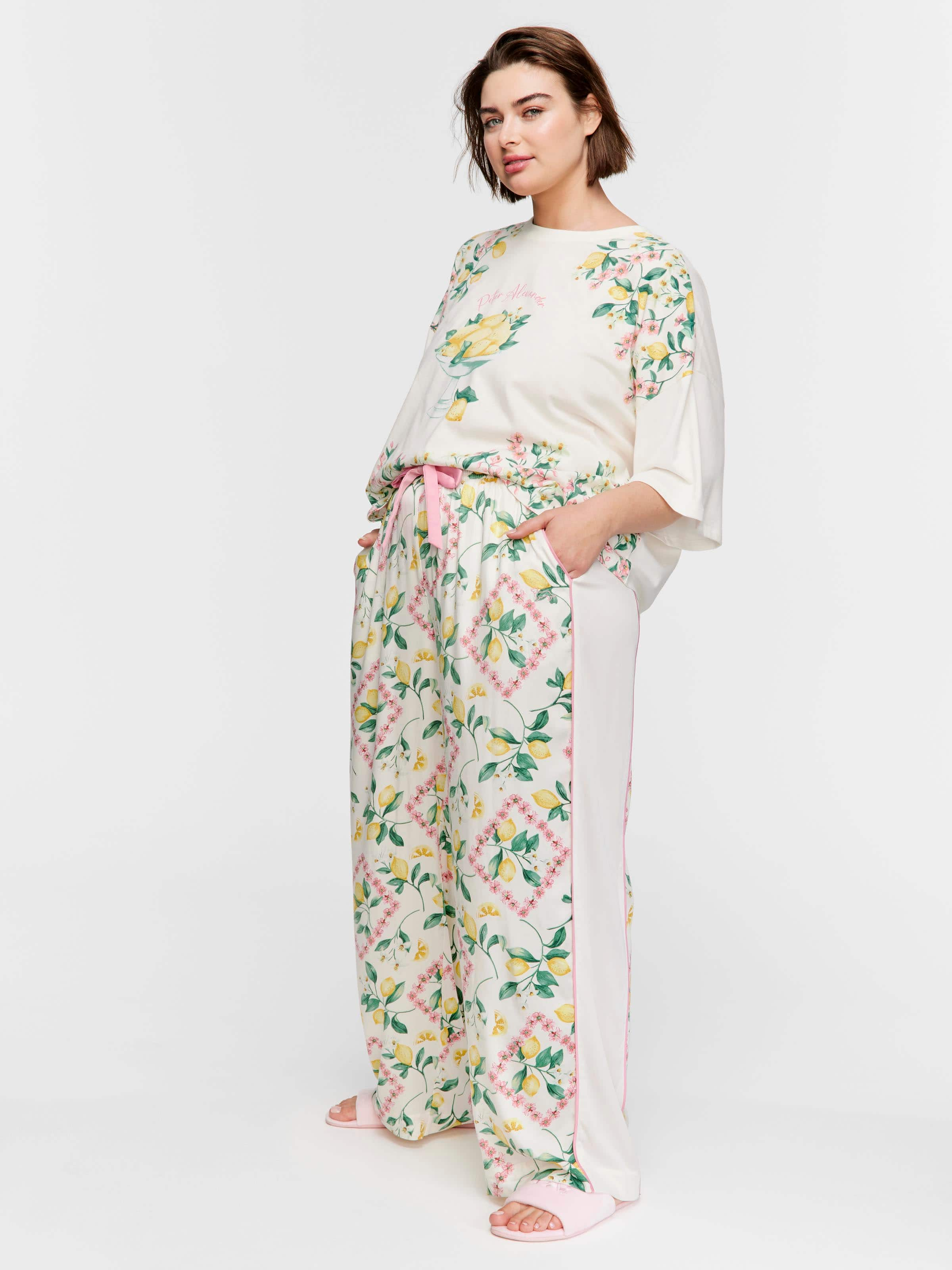 P.A. Plus Pretty Lemon Wide Leg Pj Pant