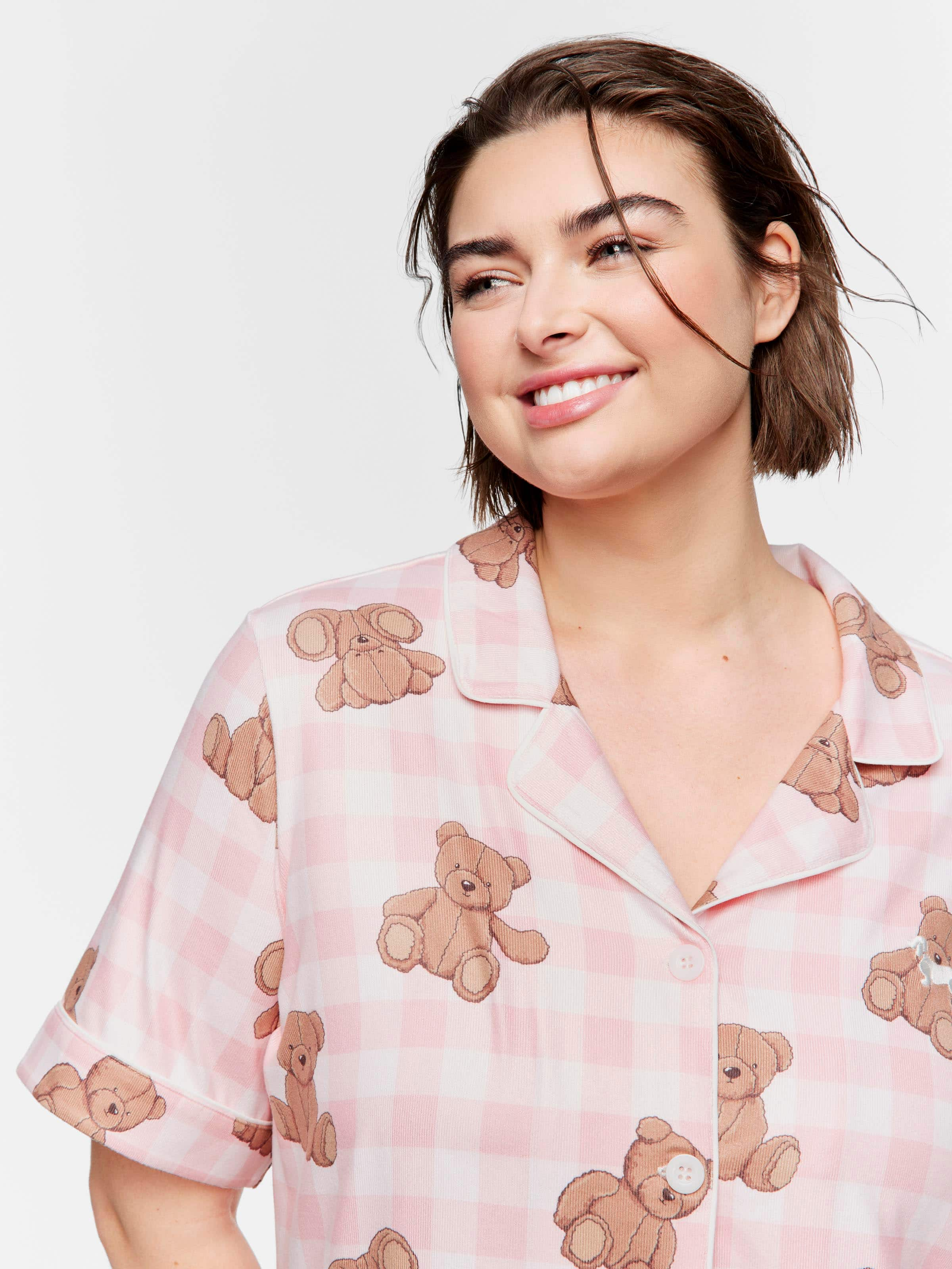 P.A. Plus Heritage Bear Shortie Pj Set