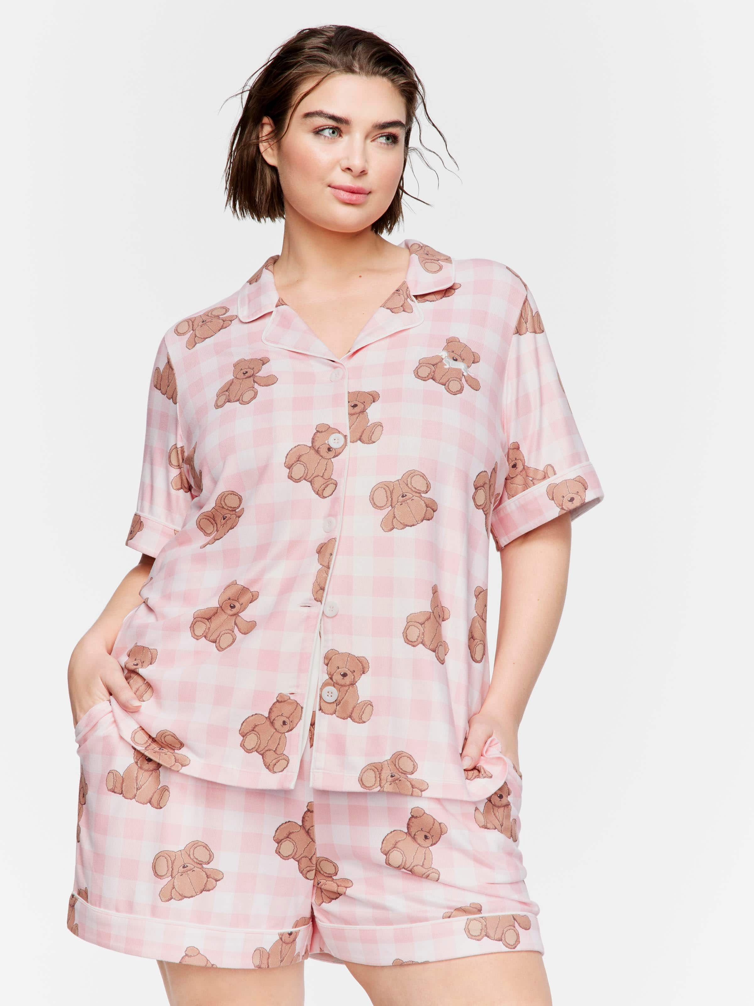 P.A. Plus Heritage Bear Shortie Pj Set