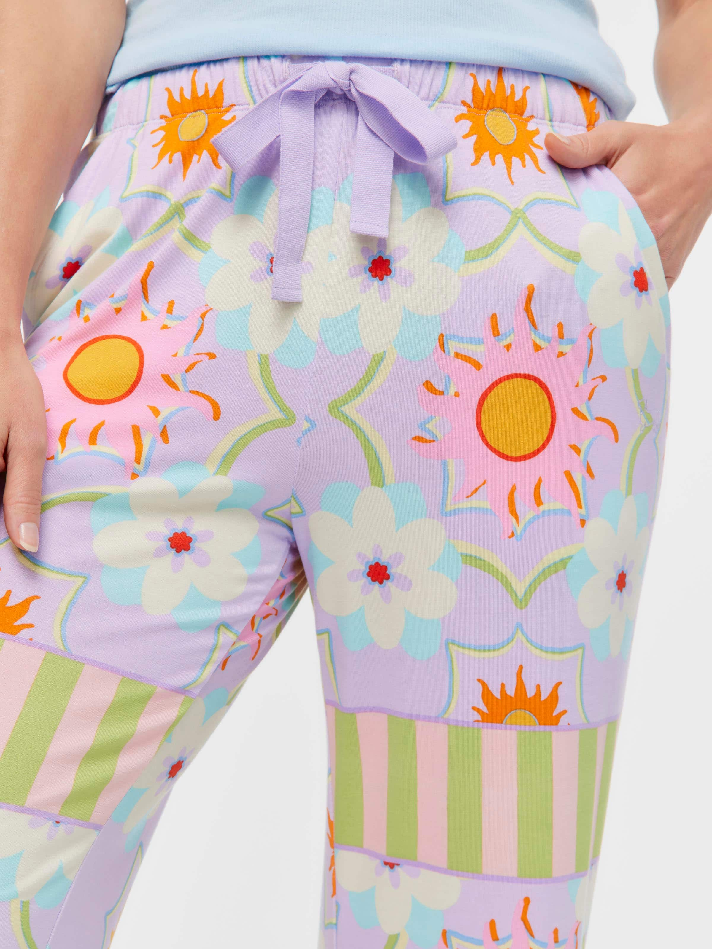 Daisy Tile 3/4 Pj Pant