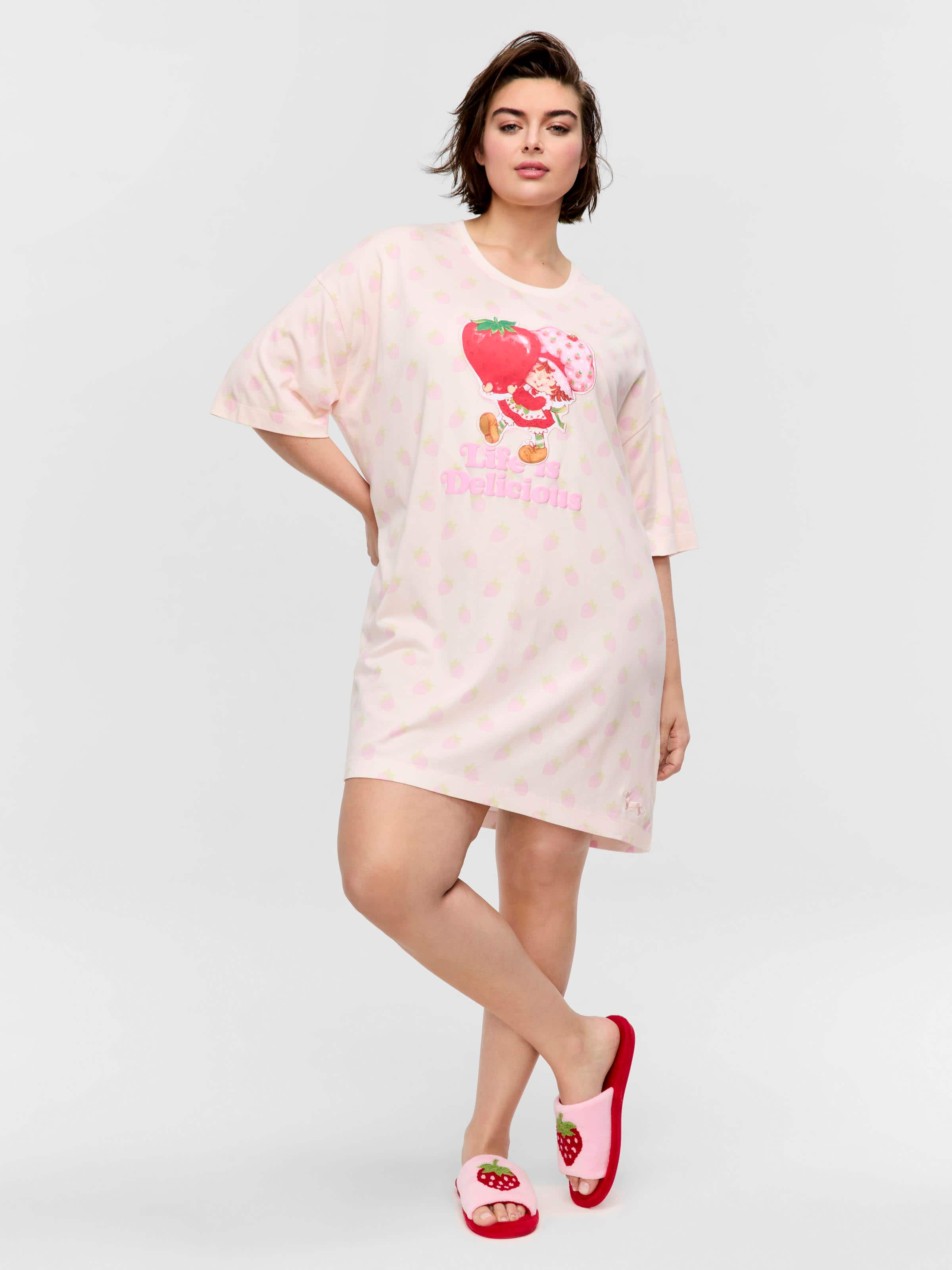 P.A. Plus Strawberry Shortcake Life Is Delicious Sleep Tee