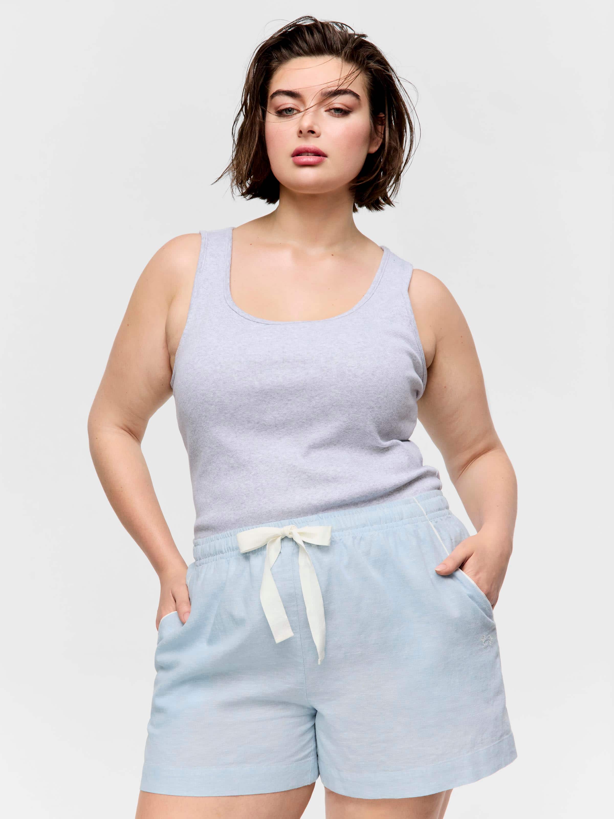 P.A. Plus Linen Mid Short
