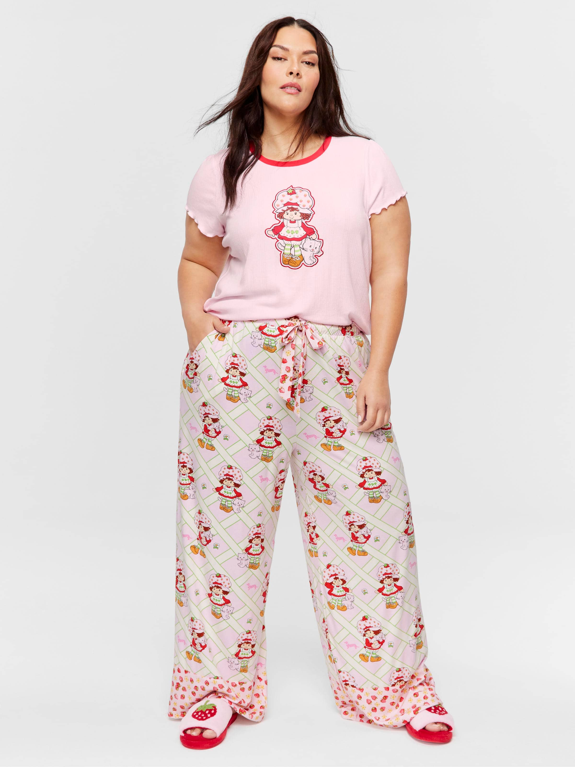 P.A. Plus Strawberry Shortcake Wide Leg Pj Pant