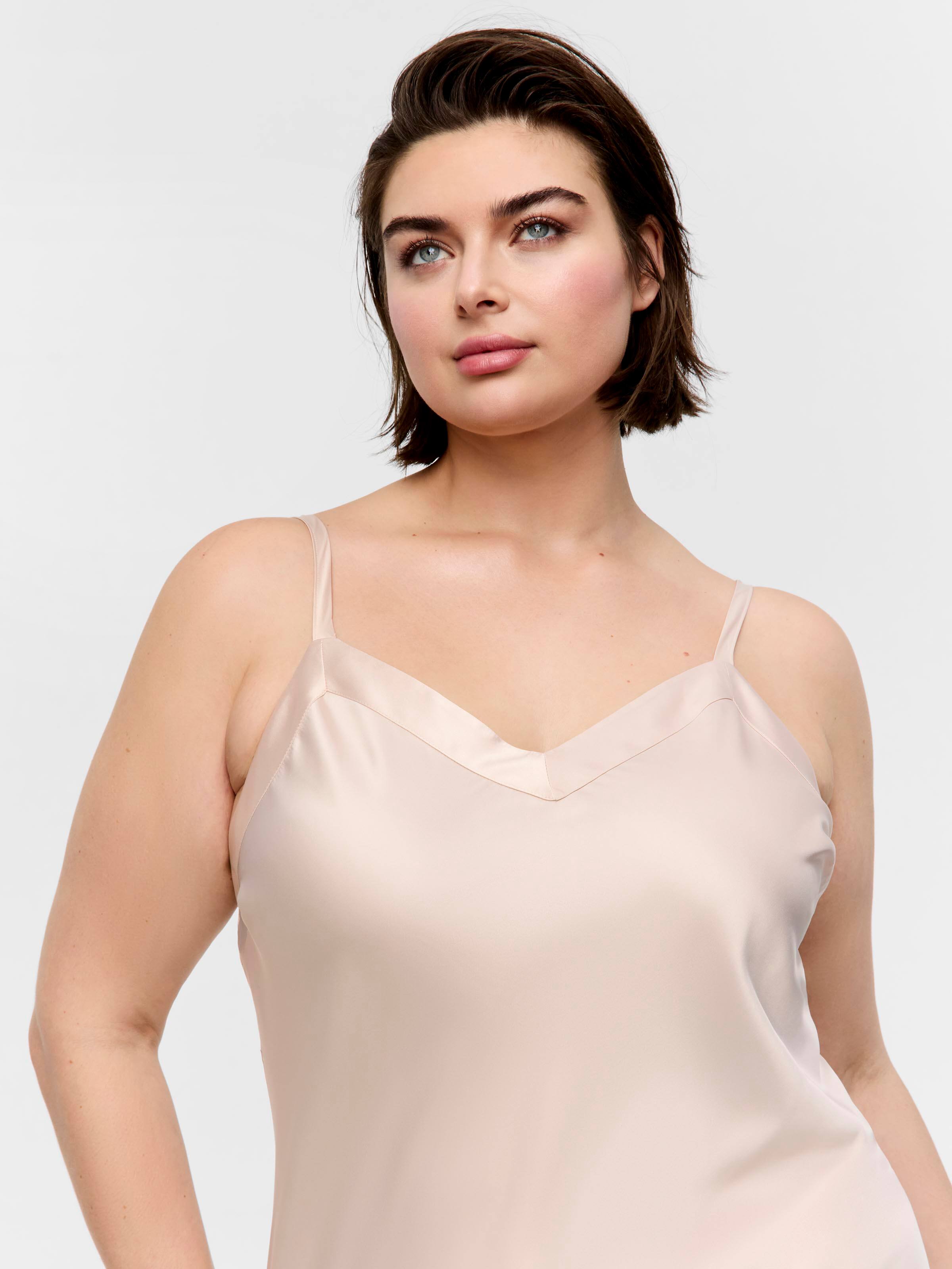 P.A. Plus Nude Satin Slip