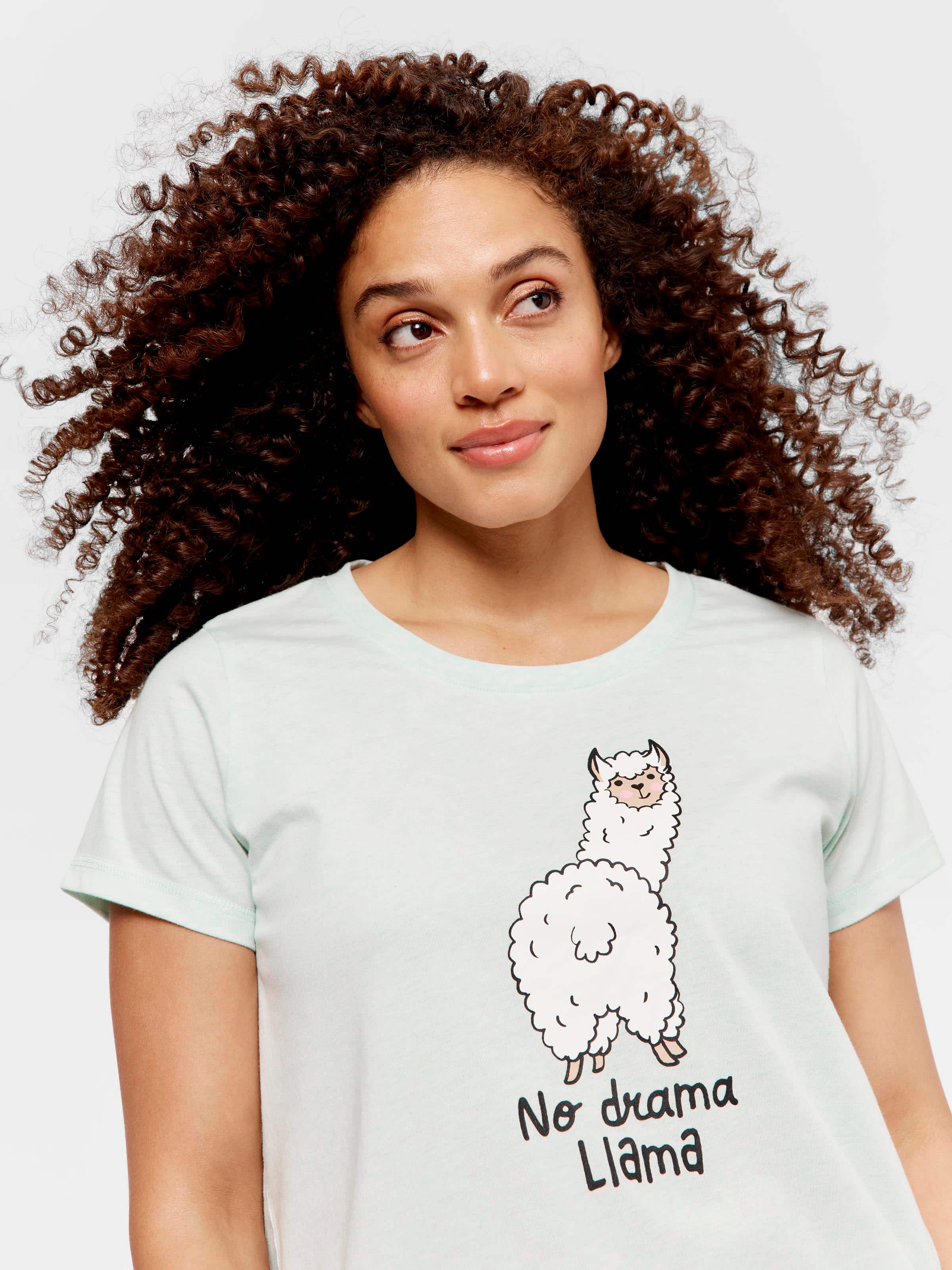 Mint Llama Tee