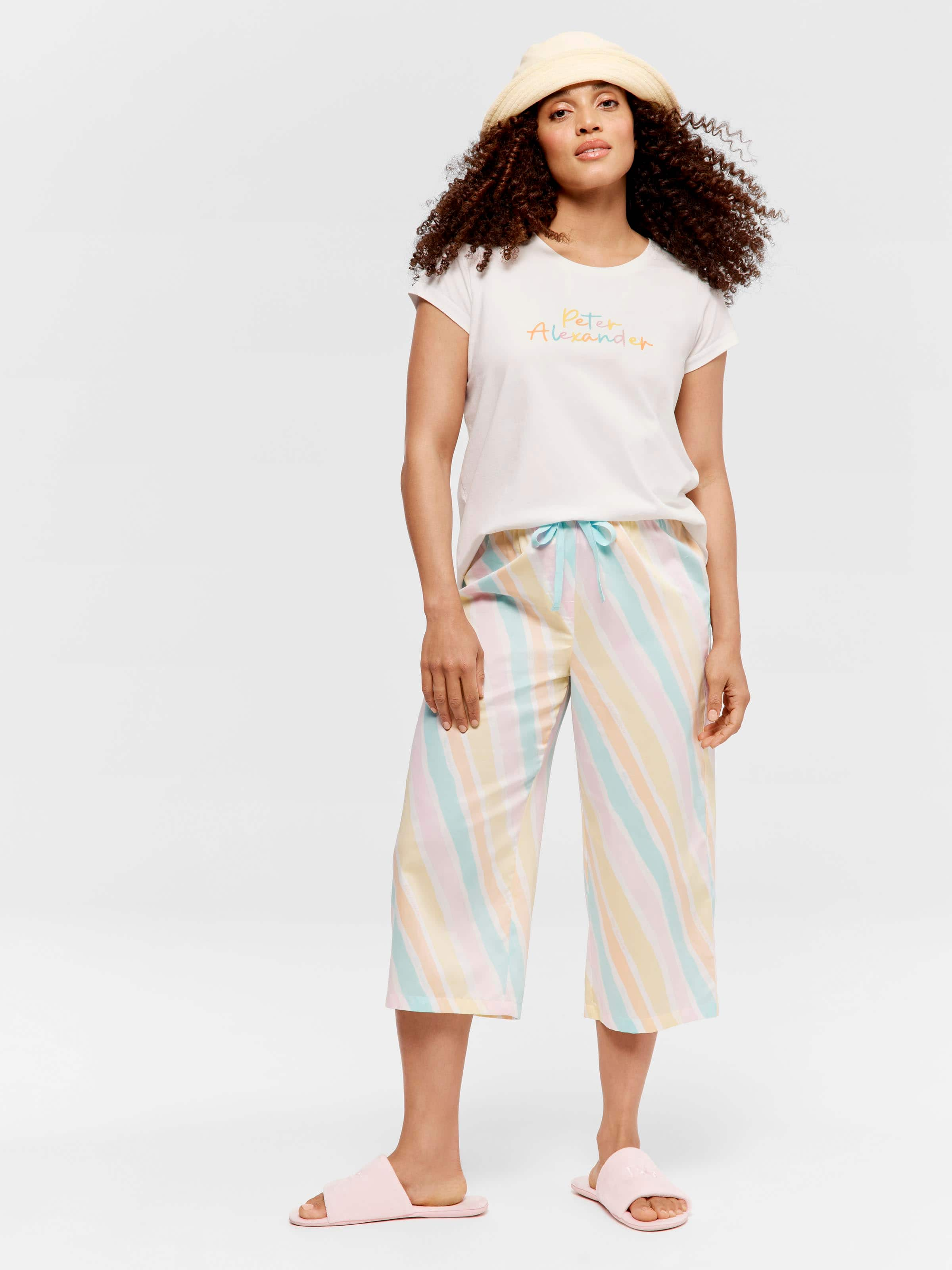 Paint Stripe 3/4 Pj Pant - Peter Alexander Online