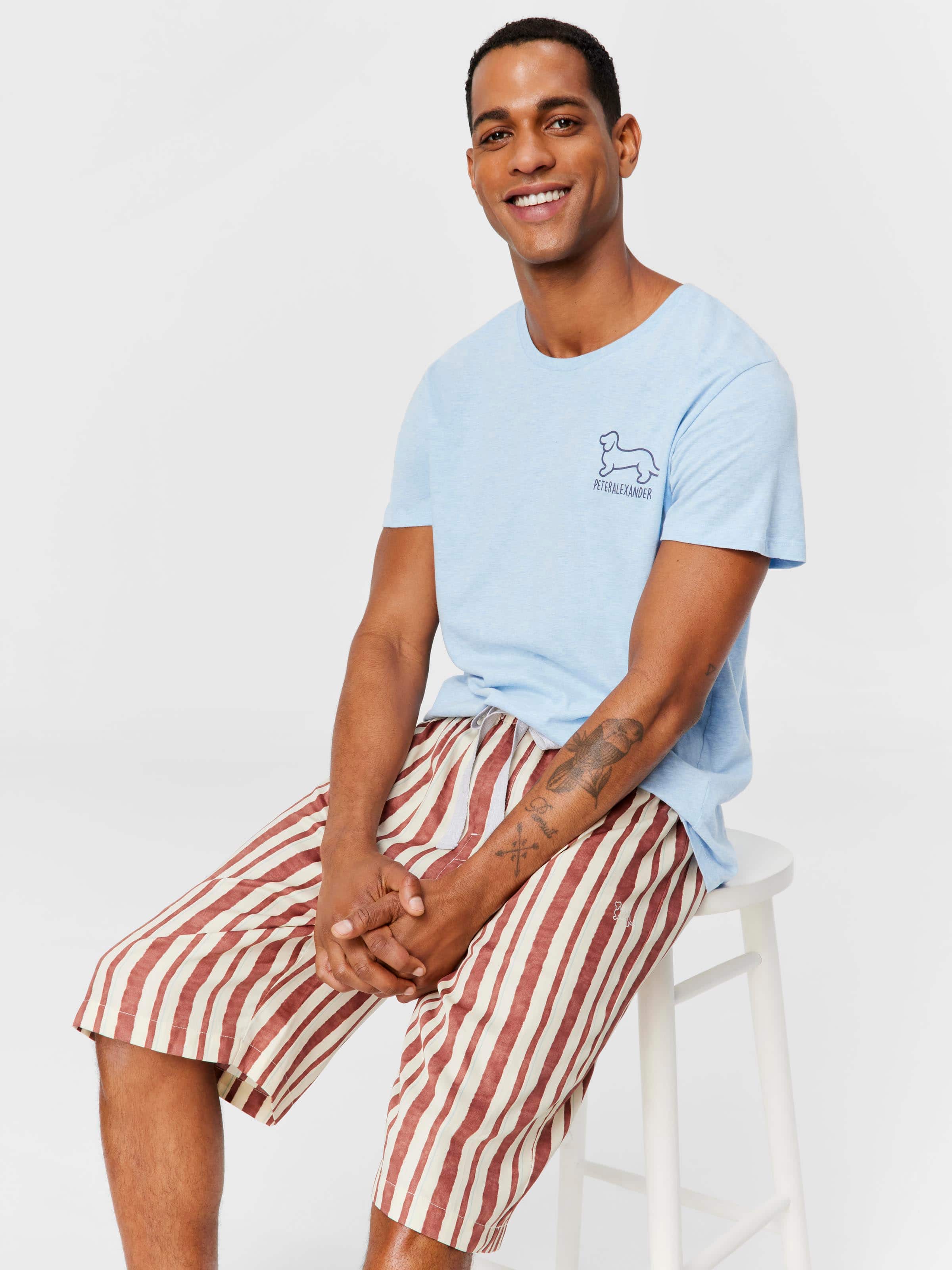 Painted Stripe Sleep Short