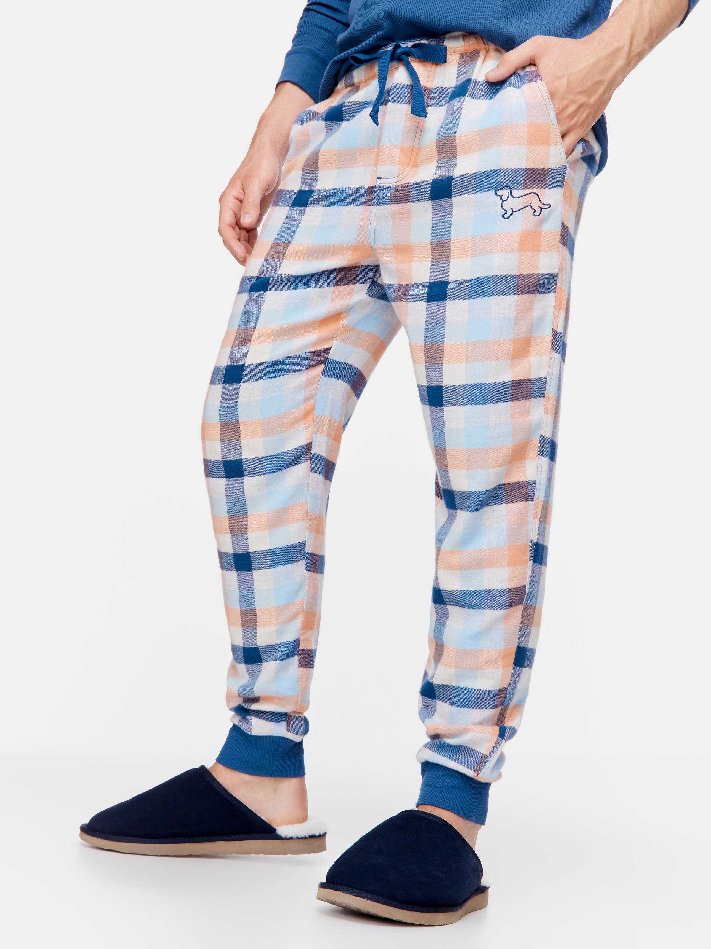 Peach Buffalo Flannelette Jogger Pj Pant