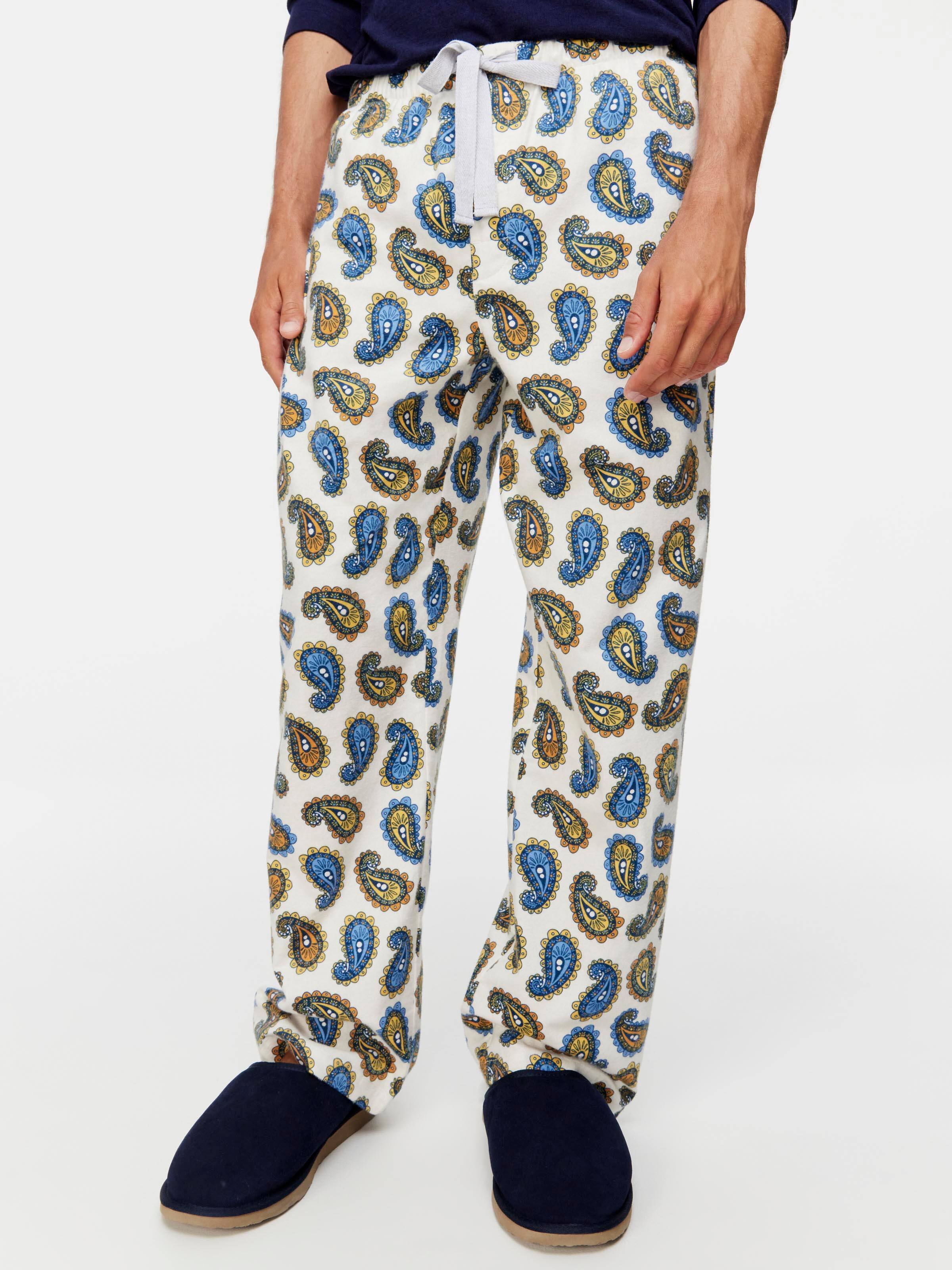 Polo Ralph Lauren Men's All Over Bear Pajama Pants - Navy Multi Plaid