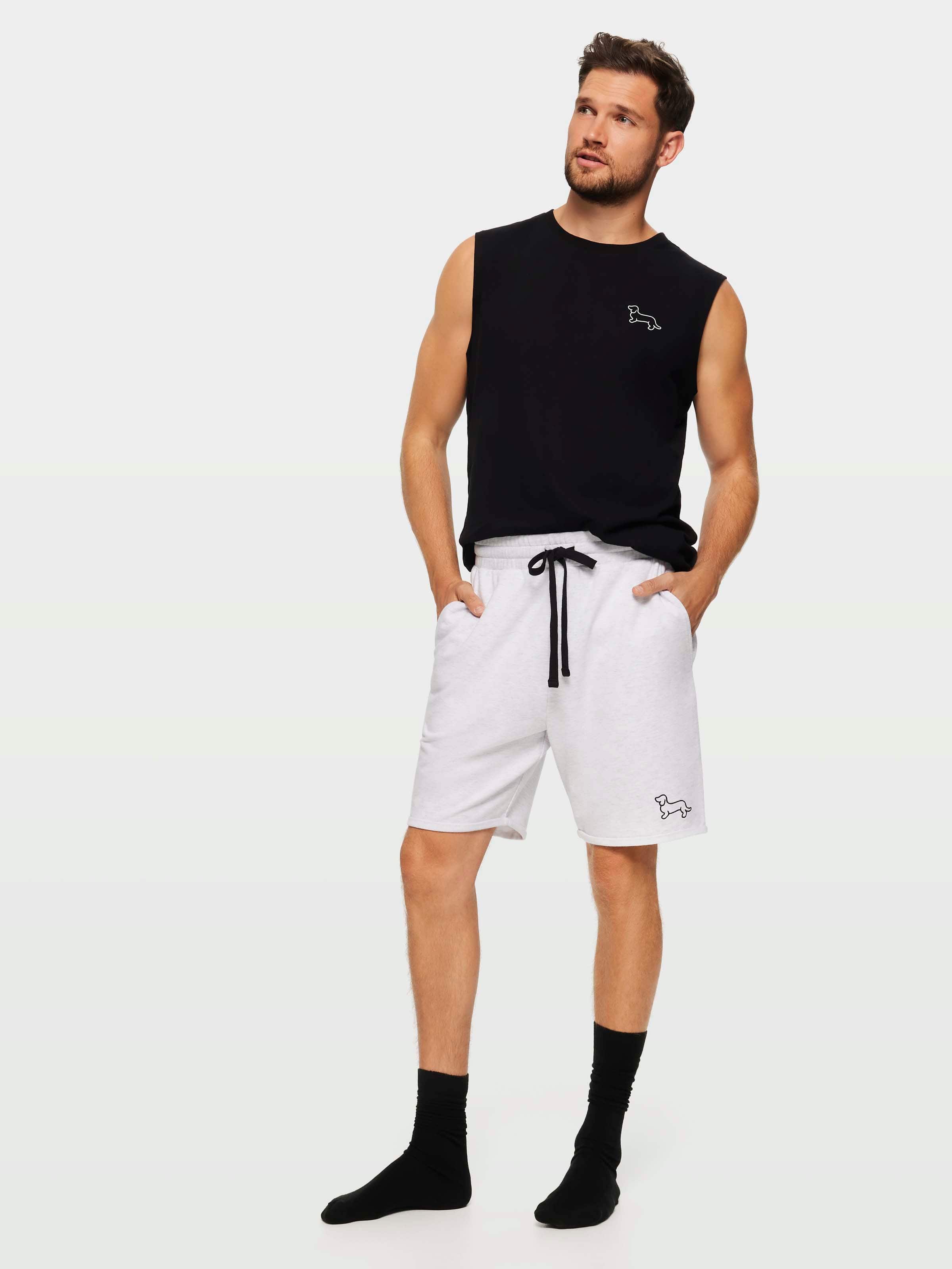 P.A. Light Grey Cut Off Sweat Short