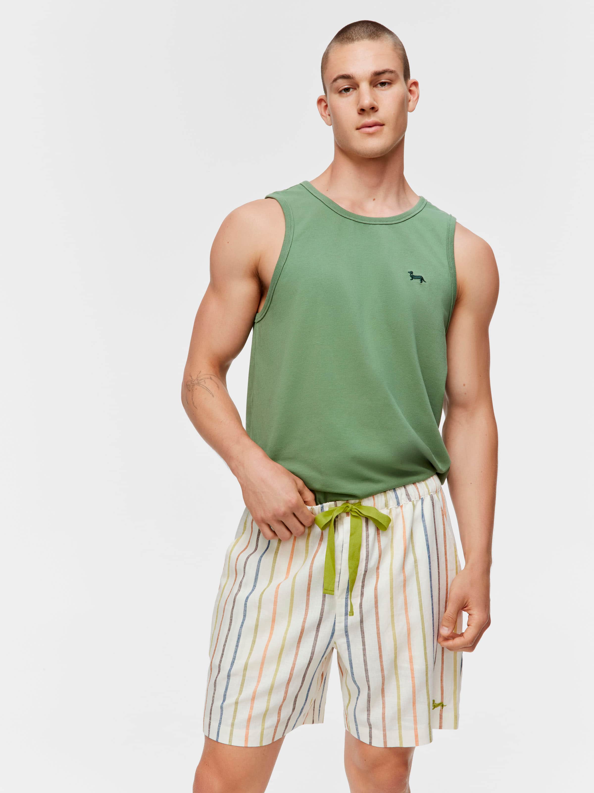 Pinstripe Mid Short