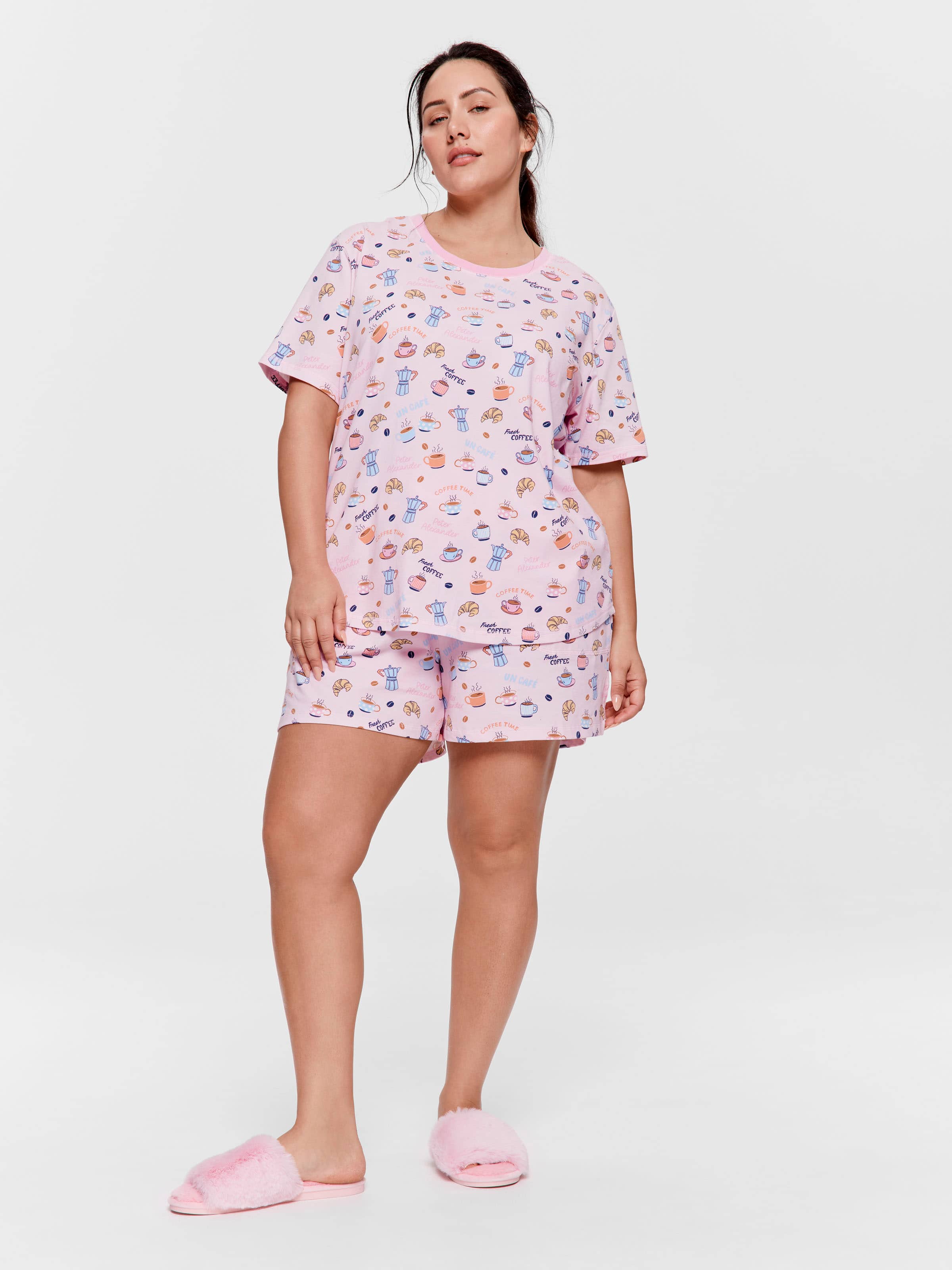 P.A. Plus Breakfast Shortie Pj Set